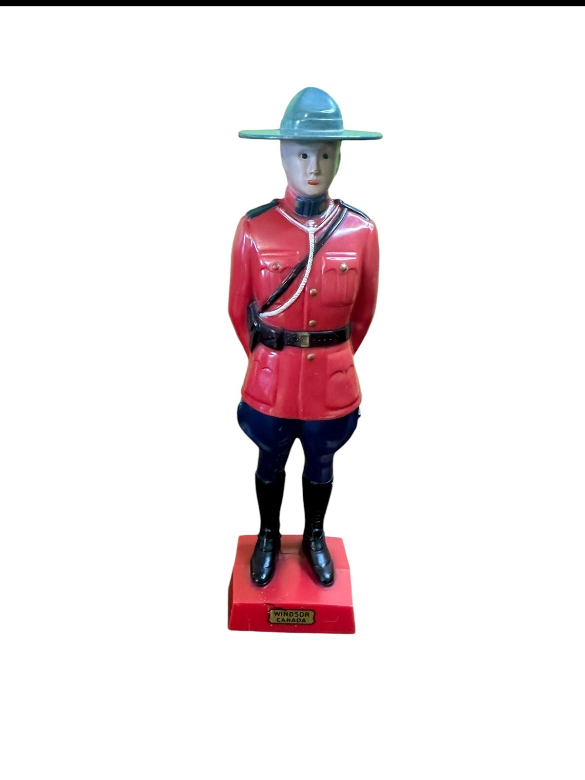 1960’s Reliable Canadian Mountie Windsor Canada Plastic Figurine 7.5” Toy