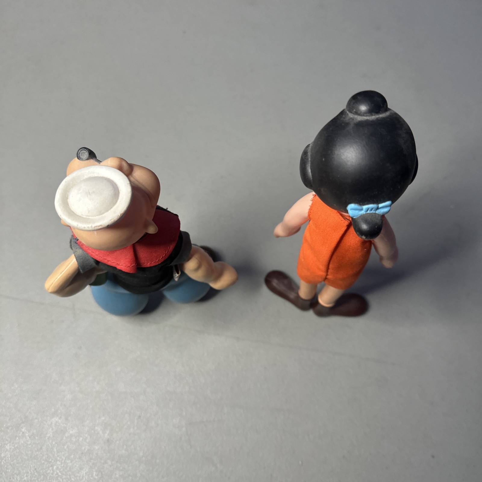 VTG Rare 1970s Dakin Popeye & Olive Oyl Dolls Vinyl Figure Set King Features HTF