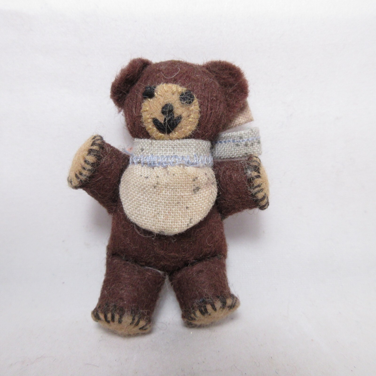 Adorable Little Three Bears Handmade Mini Tiny Figures Stuffed Toy 2″ Goldilocks