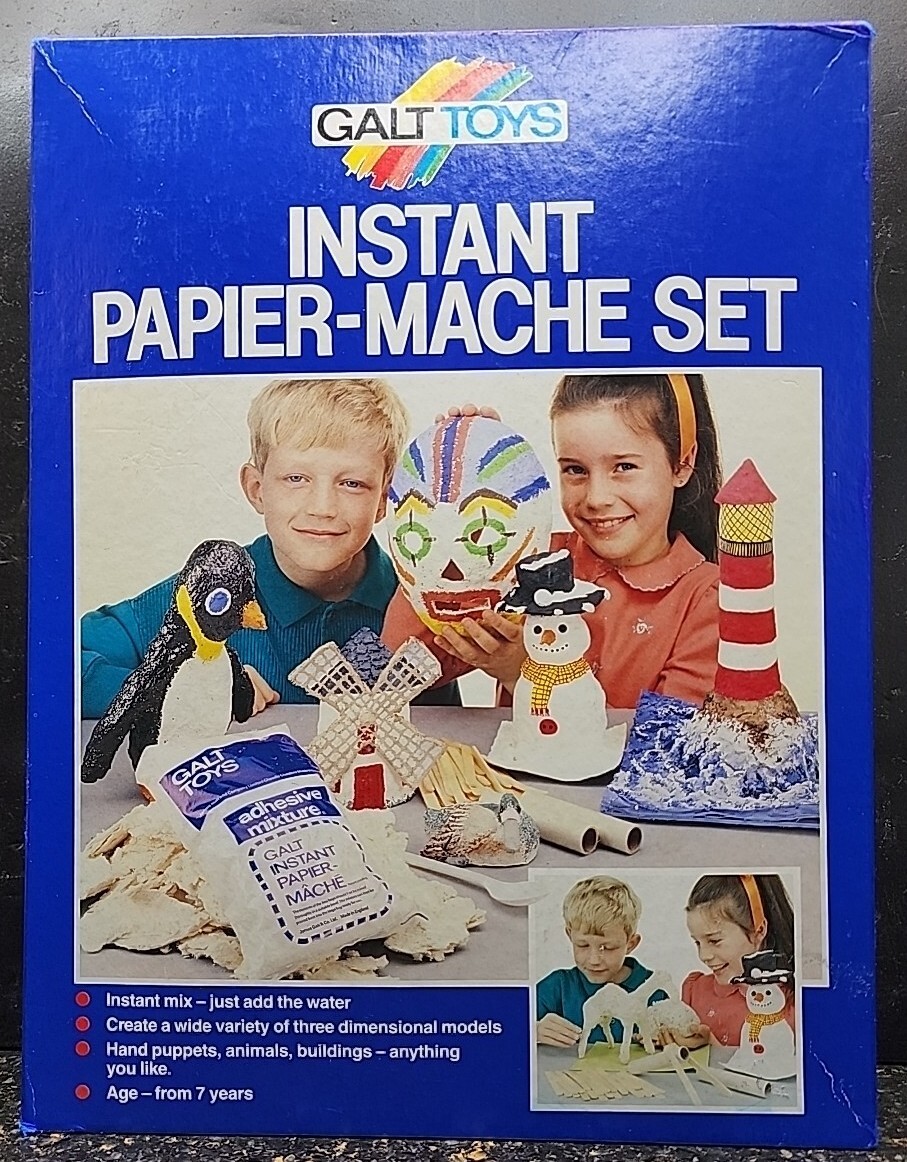 Vintage Galt Toys Instant Papier-Mache Set N1315F England Sealed
