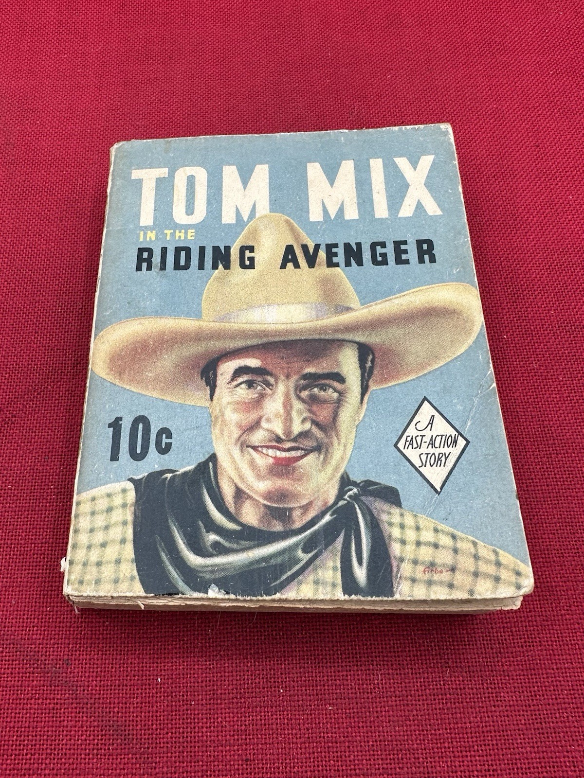 Vintage ORIGINAL 1936 TOM MIX – IN THE RIDING AVENGER, BY DELL Publ. Co 10c