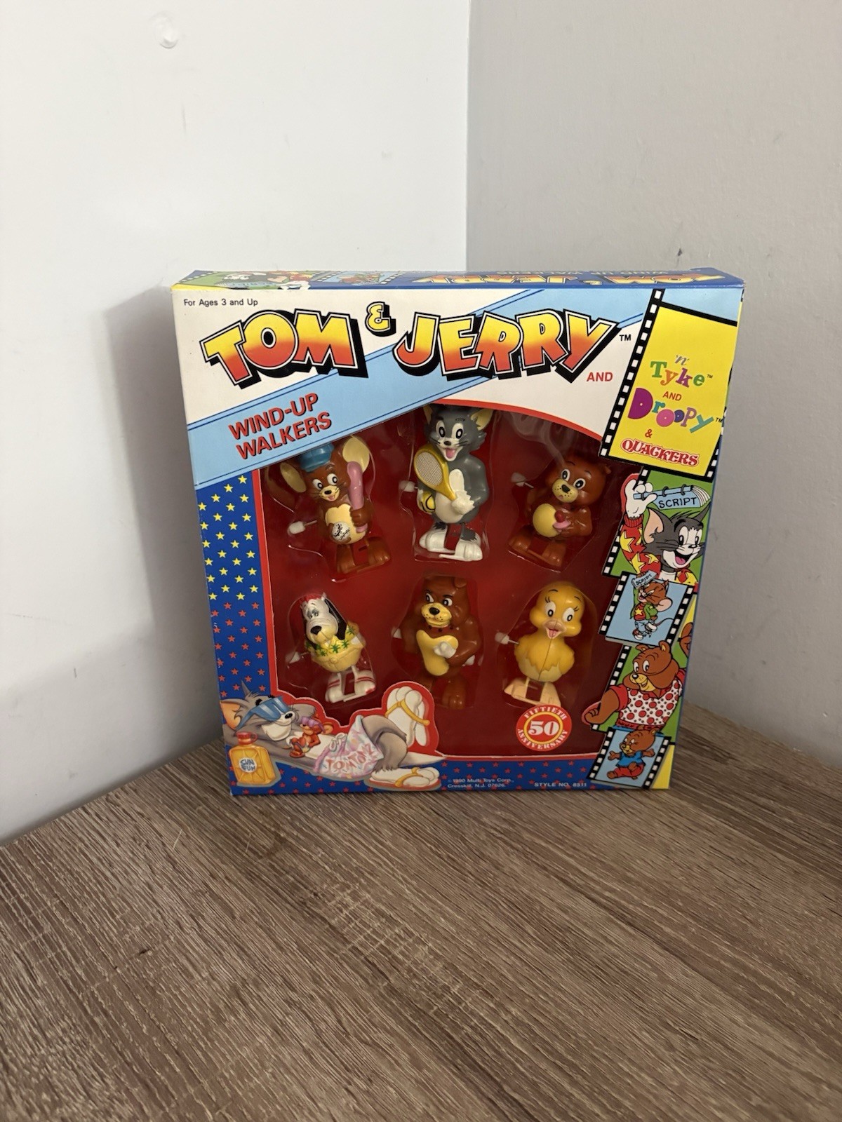 1989 Tom & Jerry Wind-Up Walkers set by Multi Toys Corp *RARE*