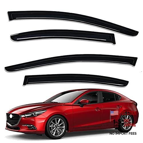 Lightronic Extra Durable Outside-Mount Auto Vent Window Visor, Fits 2014-2018