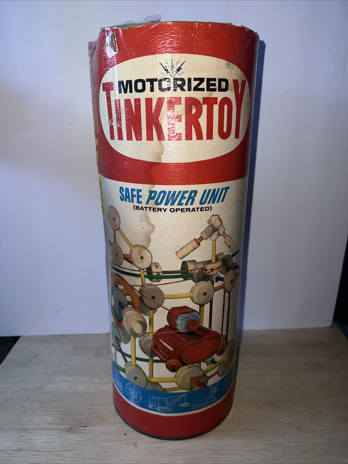 Vintage Tinker Toys #177 Cylinder Motorized No Power Unit