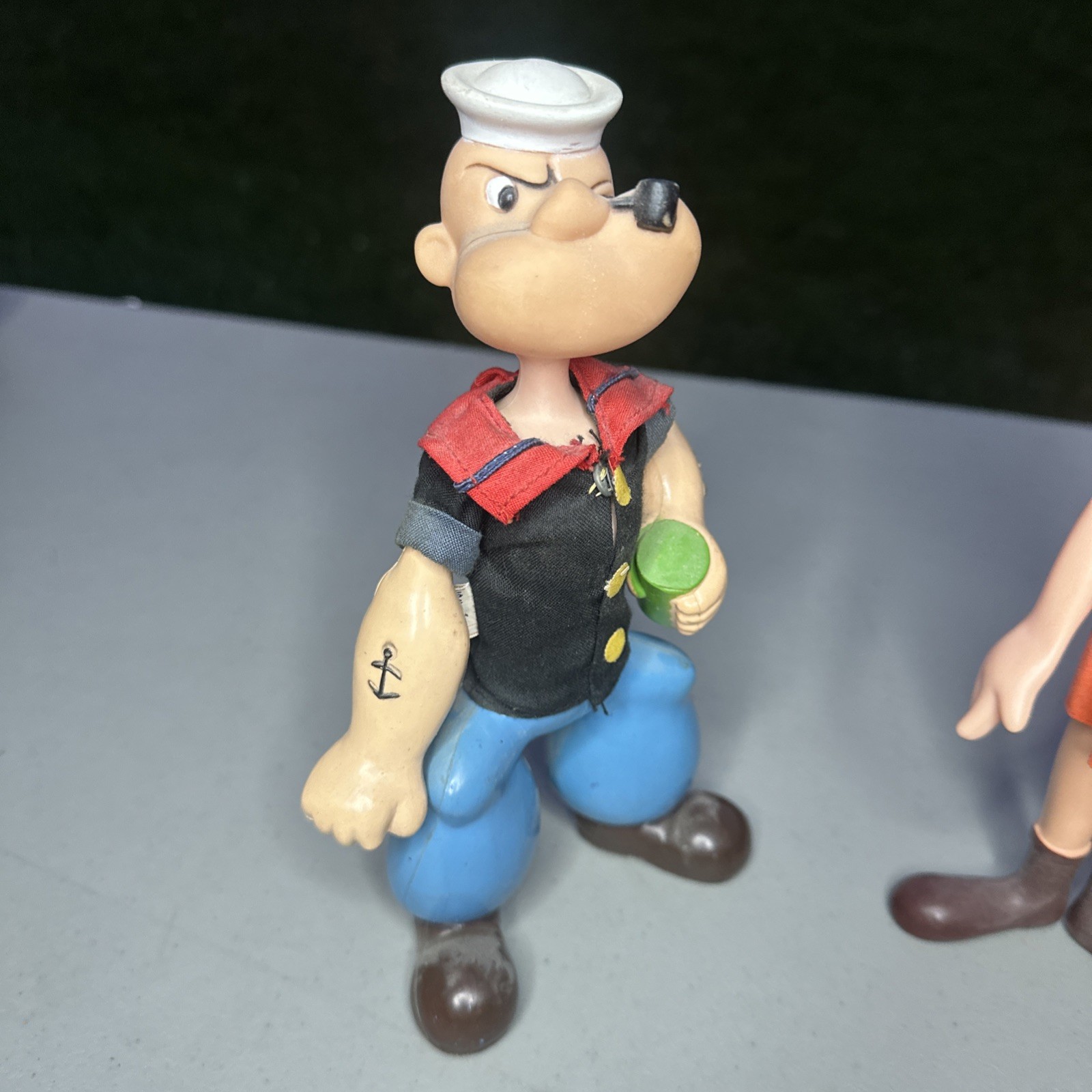 VTG Rare 1970s Dakin Popeye & Olive Oyl Dolls Vinyl Figure Set King Features HTF