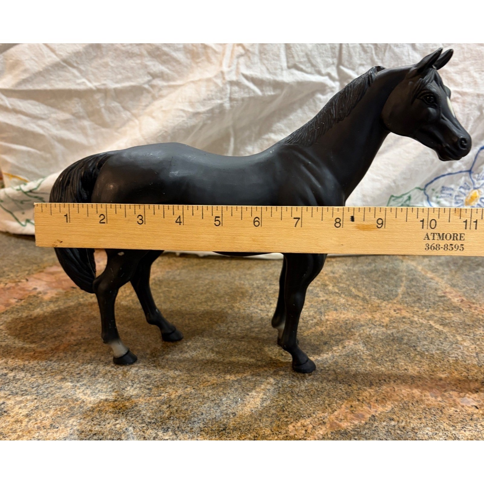 Vintage Toy Horse Lot Kid Kore Blue Box MarchOn Empire Greenbrier Horses & 1 Cow