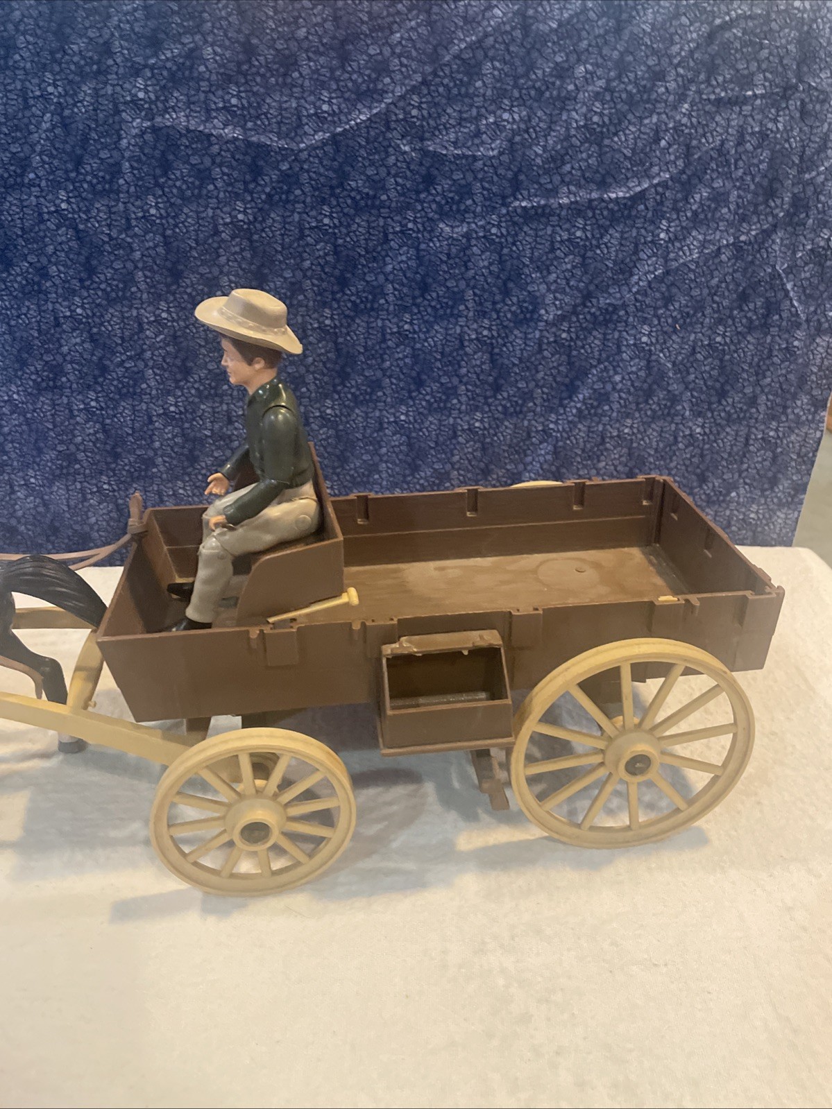 Vintage American Character Bonanza 1966 Buckboard Wagon w/Horse and Little Joe,