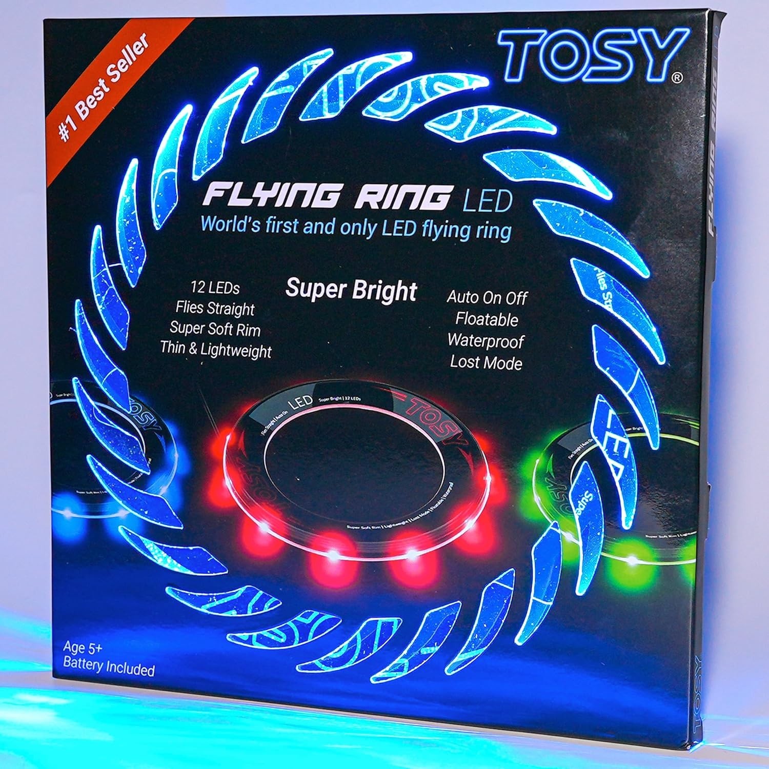 Light-Up Flying Ring – Waterproof & Lightweight for Beach Games
