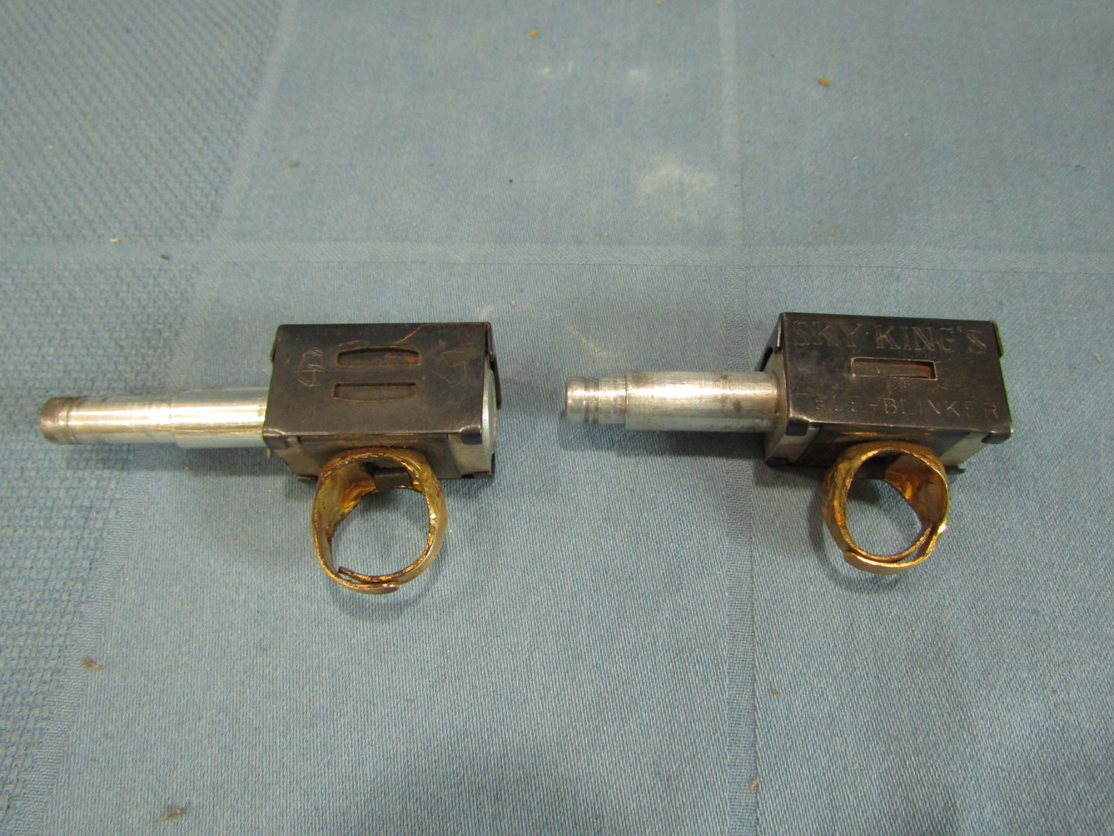 1950s Sky King King’s Tele-Blinker Ring Promotional Lot of 2 H
