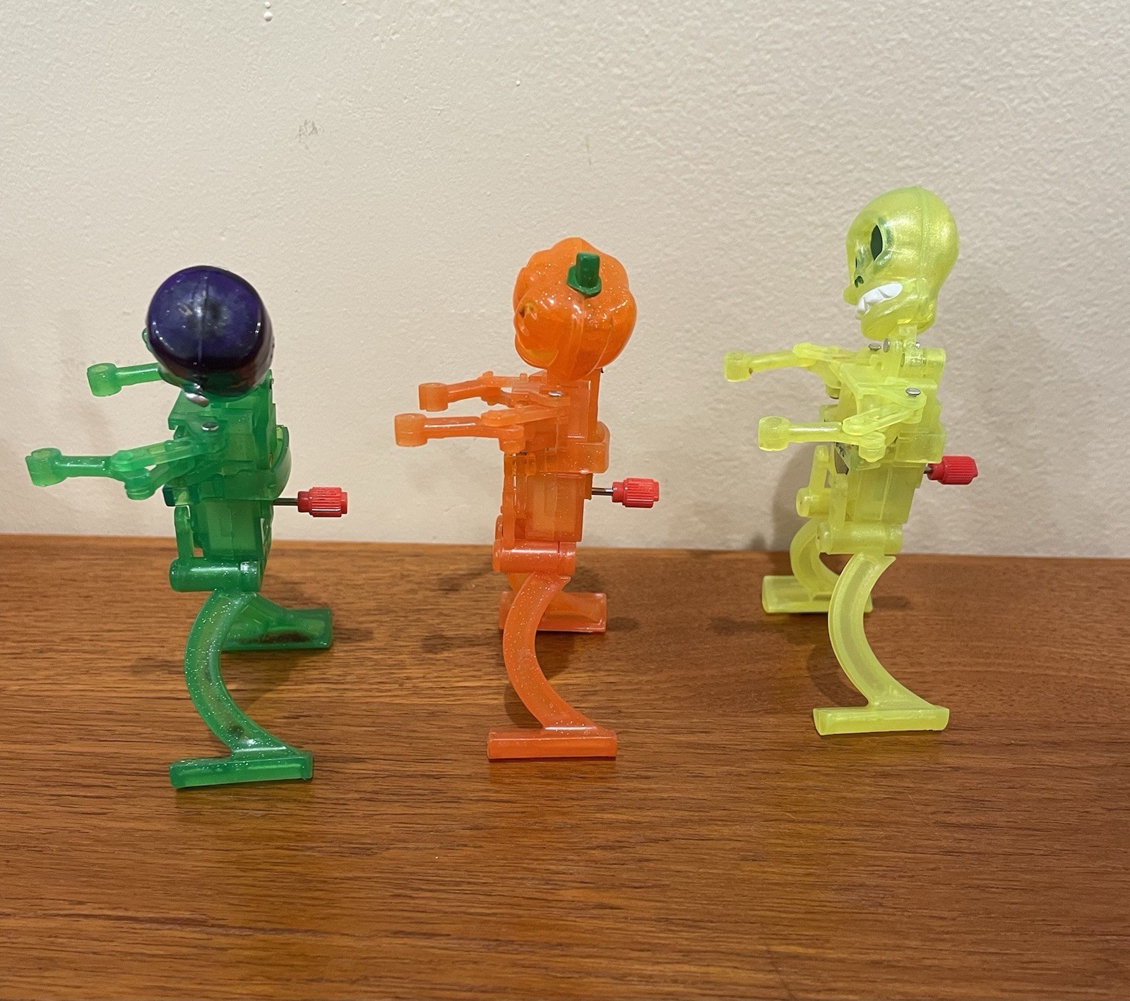 Z Wind Ups Noggin Bops Halloween Lot Skully Jack-O-Bop Frankenstein Lot of 3