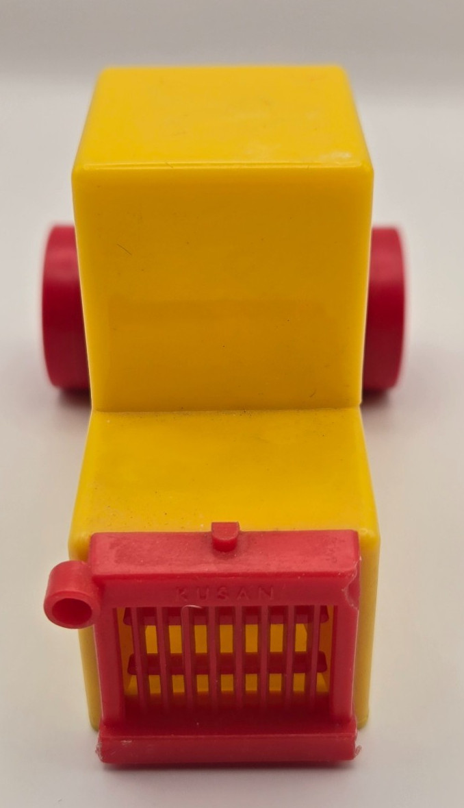 Vintage Kusan Truck Cab & Car Trailer – Plastic Toy