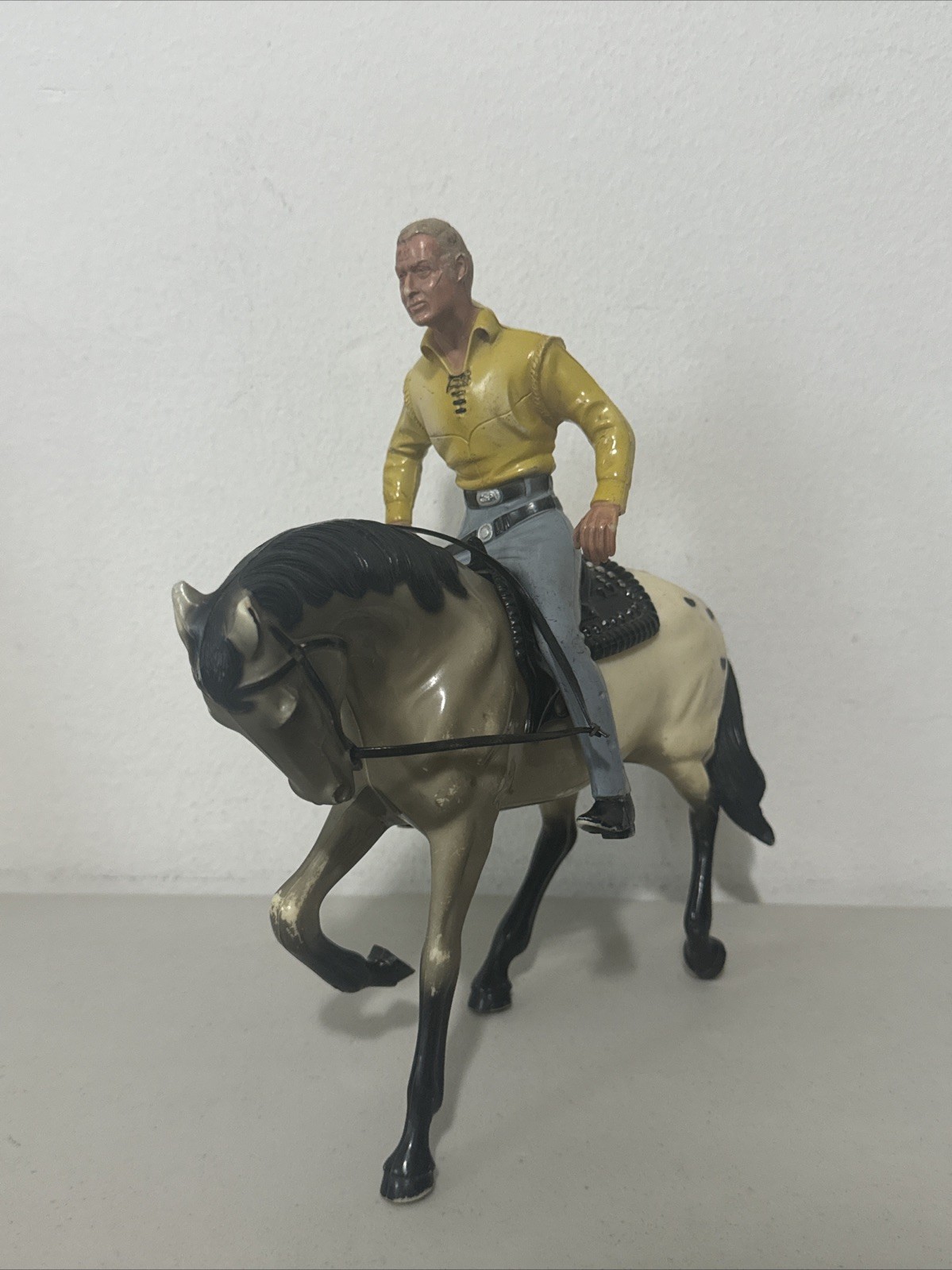 Hartland Johnny Yuma The Rebel Cowboy with Horse And Saddle Vintage Collectible