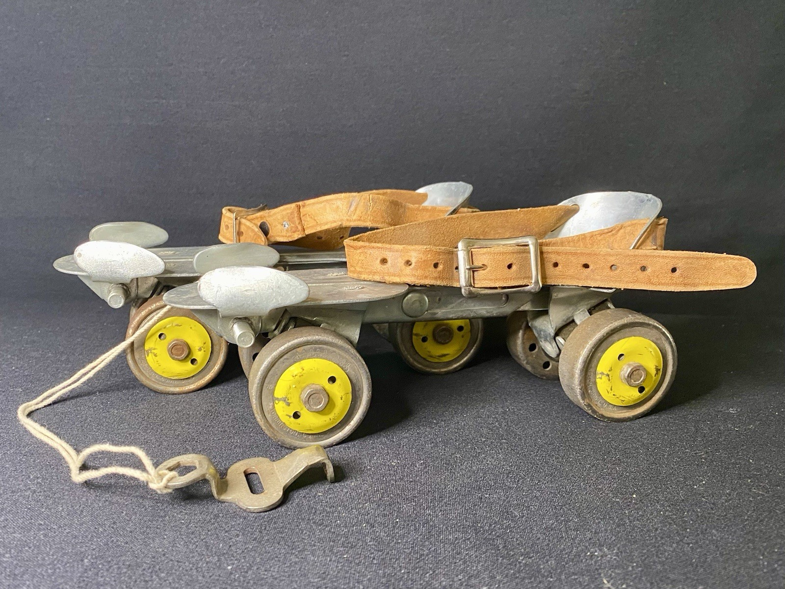 VTG Adjustable Roller Skates, Metal Wheels And Key M/B Union Hardware Company