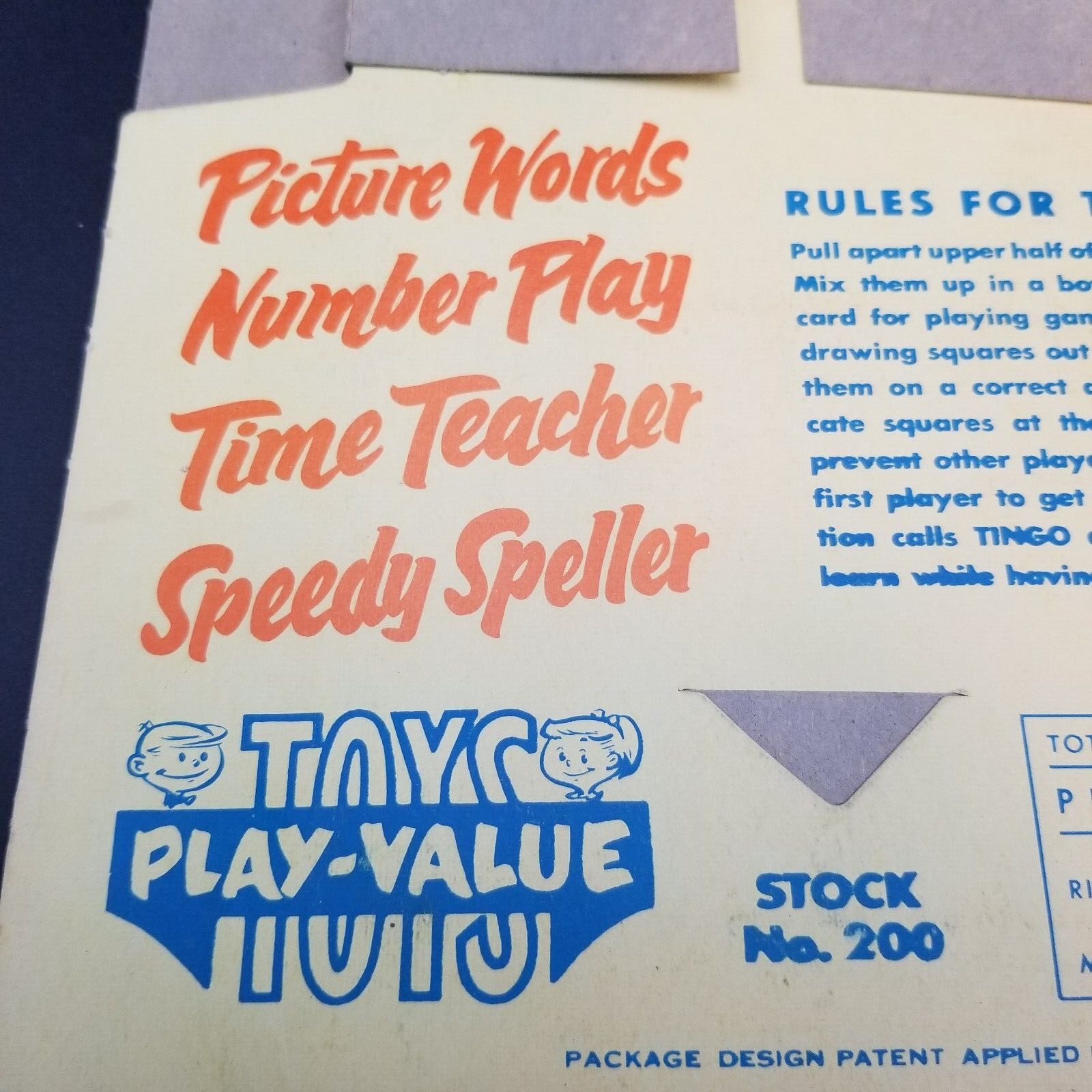Vintage Rare Tot Tingo Speedy Speller Play & Learn Game For All Ages 1958-New