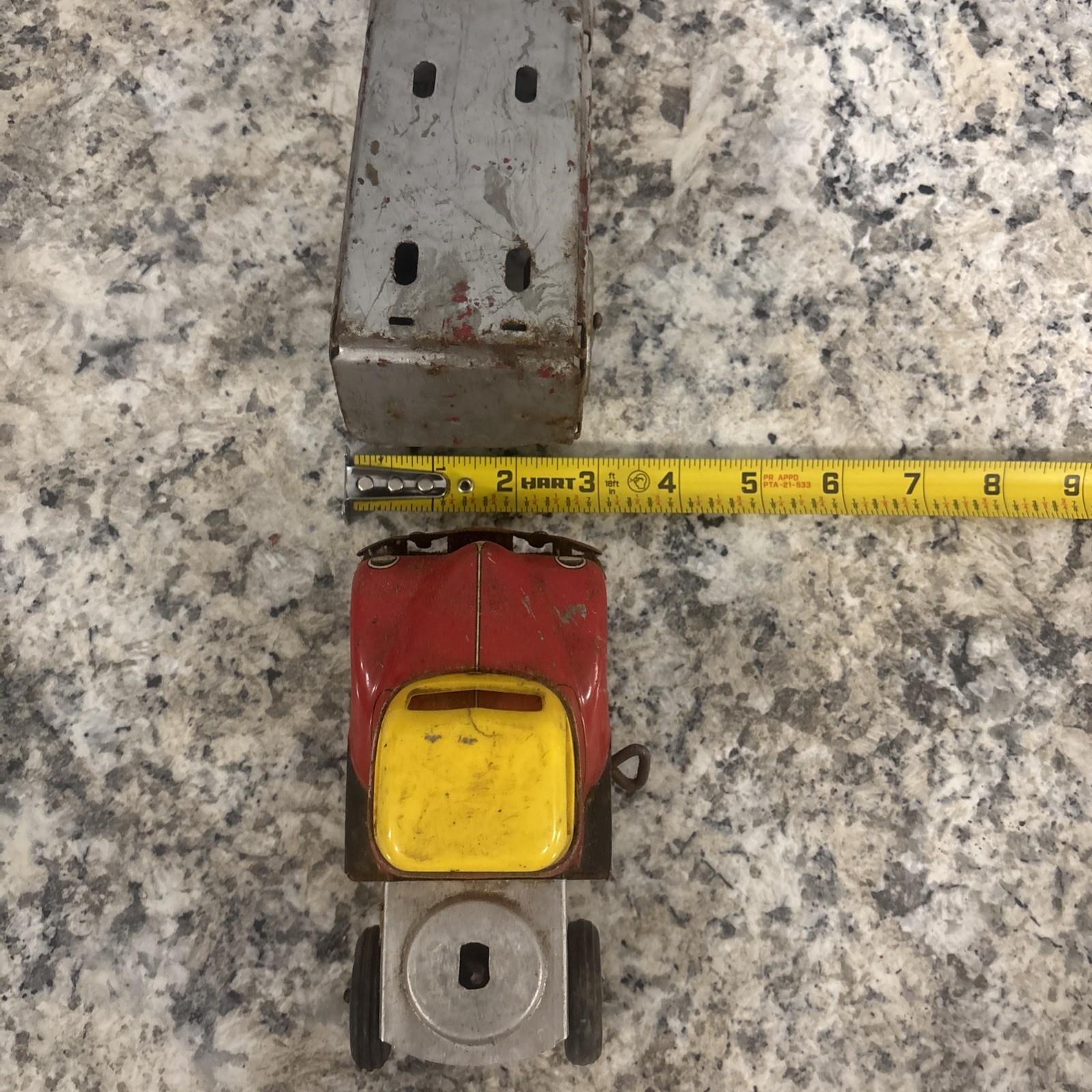 Vintage Courtland Wind-up Tin Litho Truck & Trailer – a Walt Reach Toy