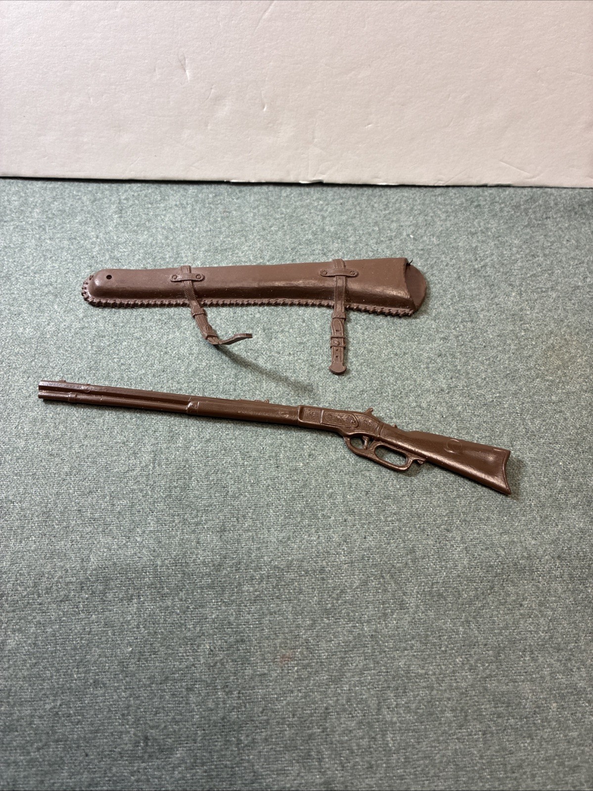 MARX vintage Johnny West Brown Scabbard with Rifle For 12” Figure Used Nice