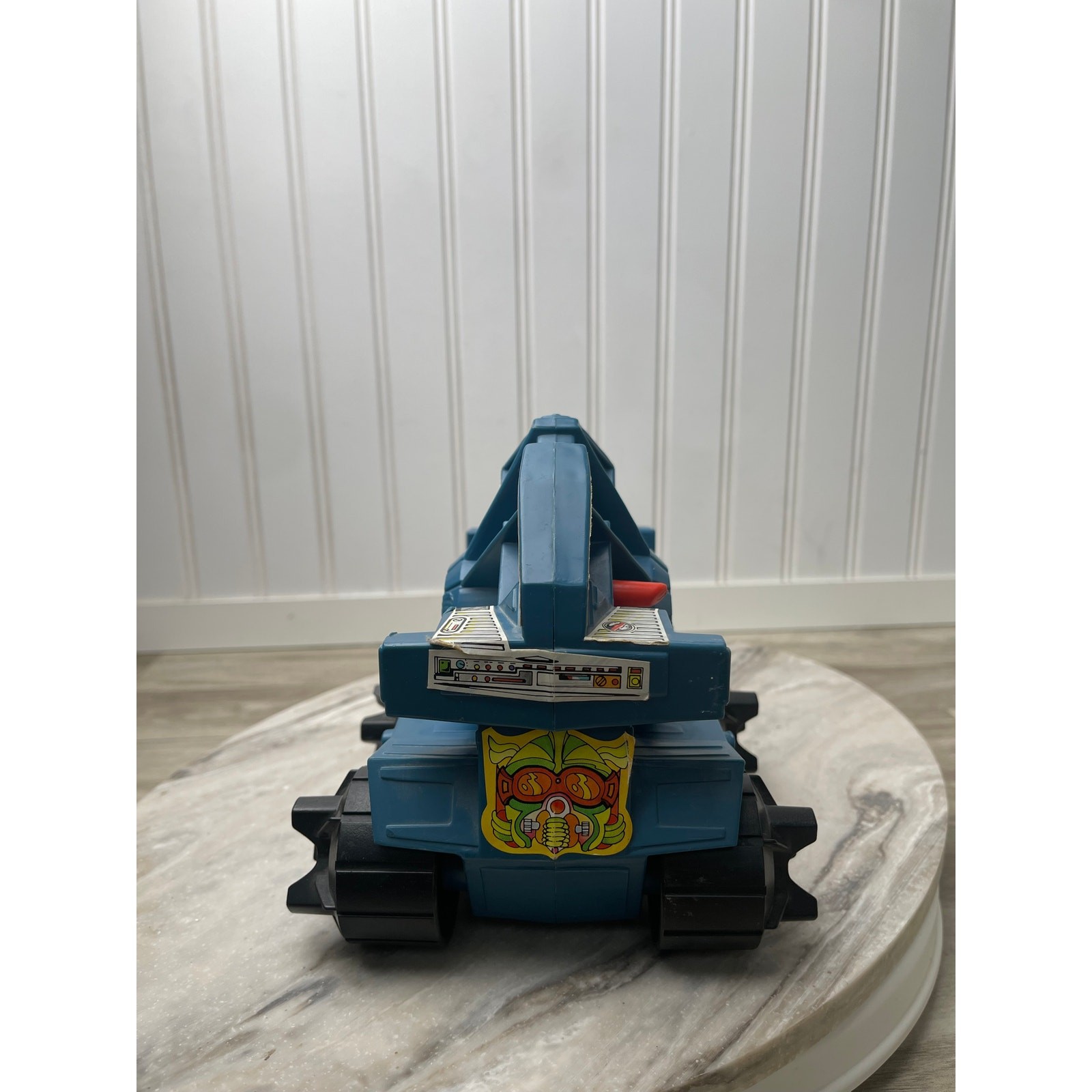 He-Man 1982 Battle Ram MOTU Vehicle Mattel Mexico Variant Blue No Missiles VTG