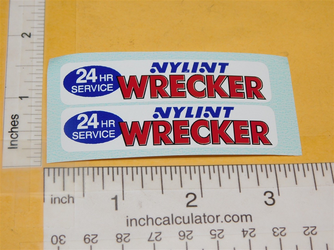 Nylint Cadet Series Wrecker Tow Truck Sticker Set NY-137