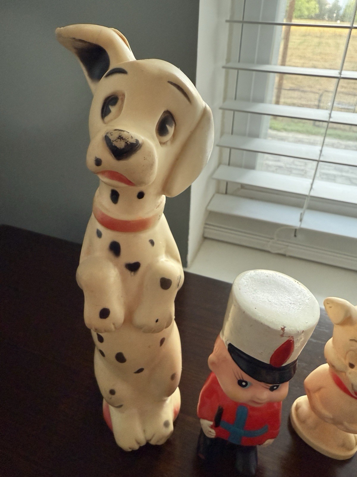 Vintage 1960s Lot Of 4 Squeak Toys 101 Dalmatians, Stahlman, & More