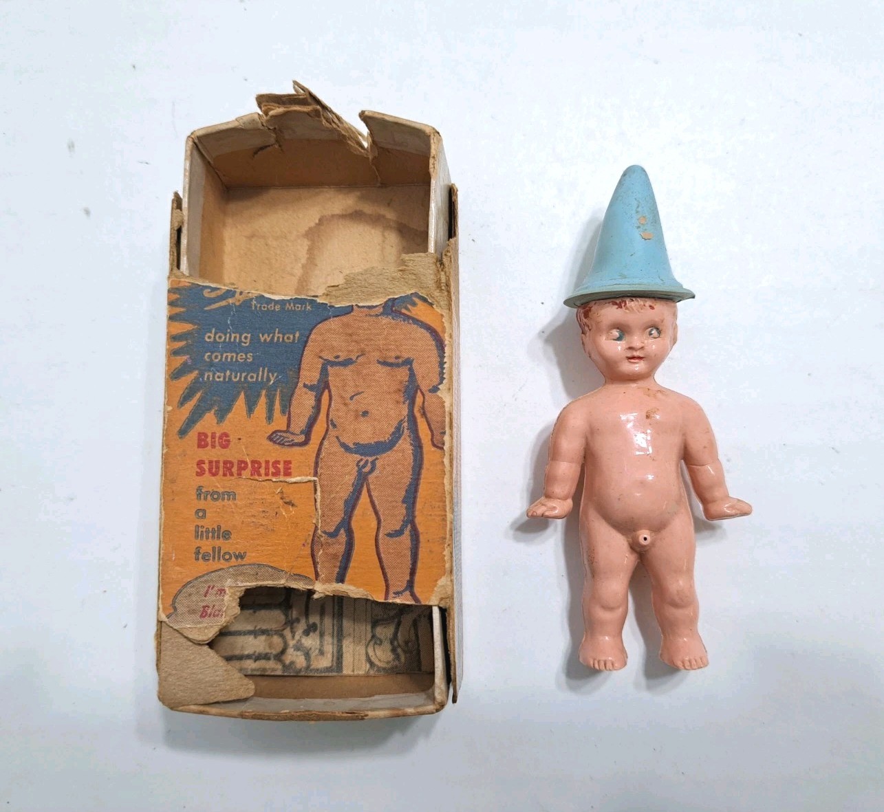 Vintage Little Squirt Doll Inspired by Mannekin Fountain Statue in Belgium- 50’s