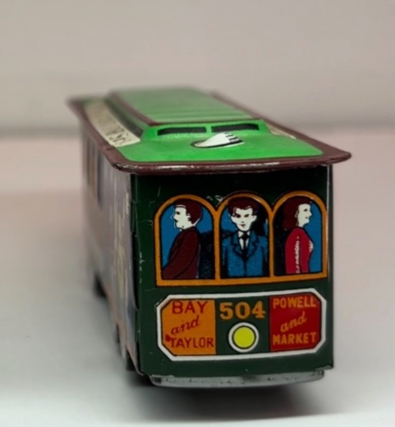 Cable Car Trolley Powell & Mason Streets San Francisco 504 Japan Tin Toy Vintage