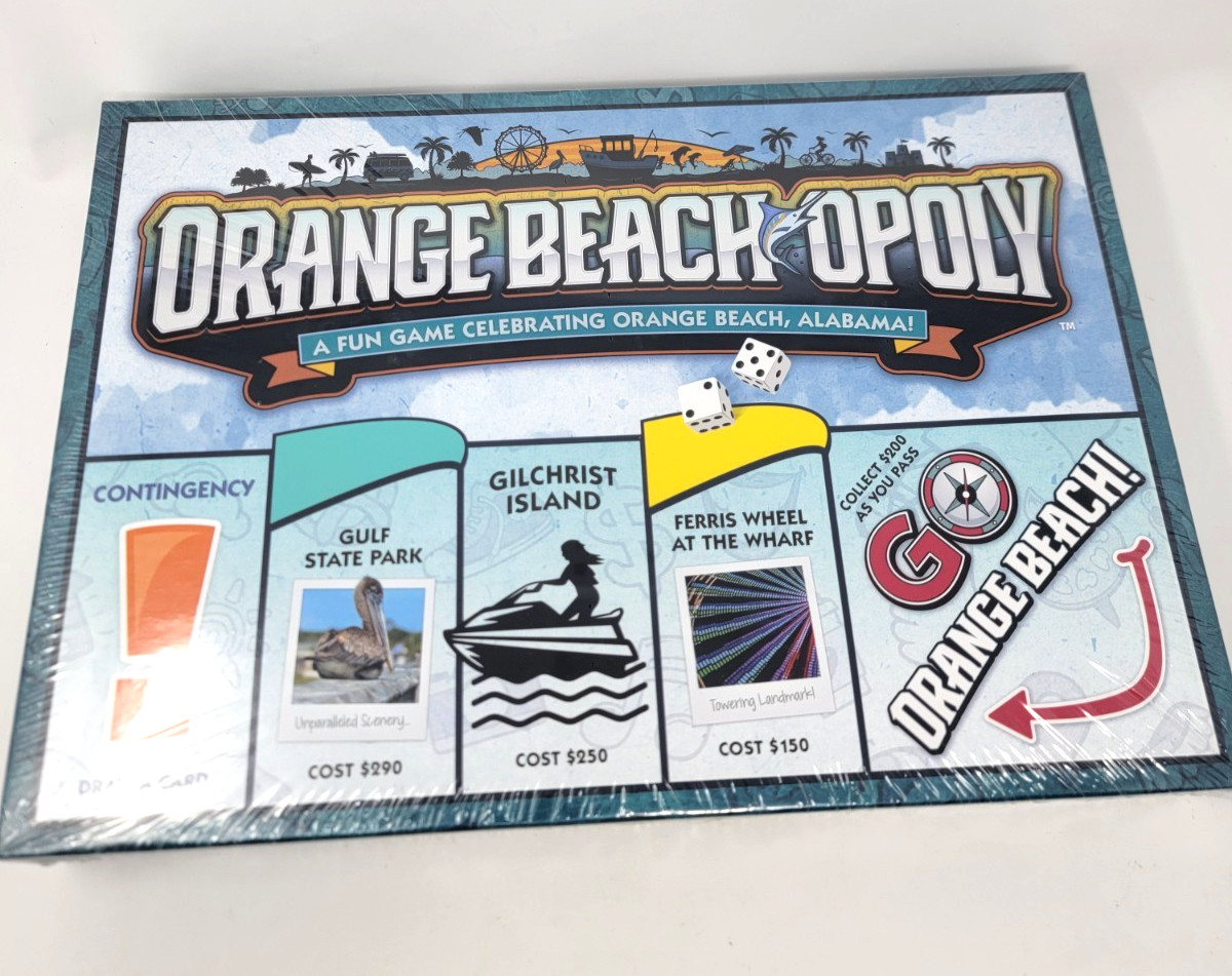 Orange Beach Opoly Board Game Monopoly Alabama New Sealed