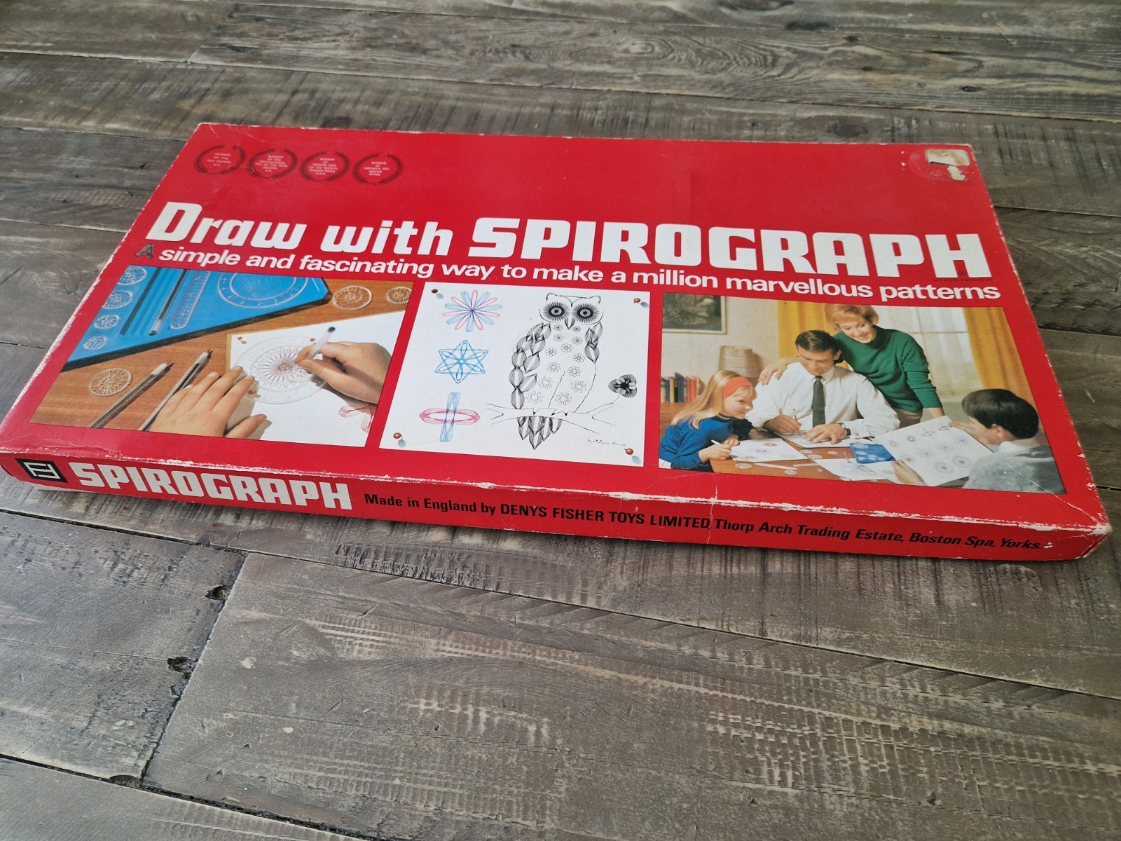 Vintage Spirograph By Denys Fisher 1967 Edition With Original Box & Instructions