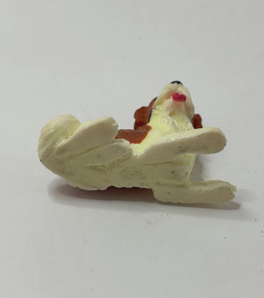 Vintage 1993 MEG Inc Saint Bernard Dog Figurine Puppy in my Pocket