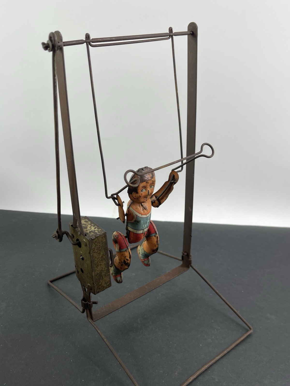 MARX TIK TAK TRAPEZE ARTIST TIN WIND UP TOY WORKS 1930s
