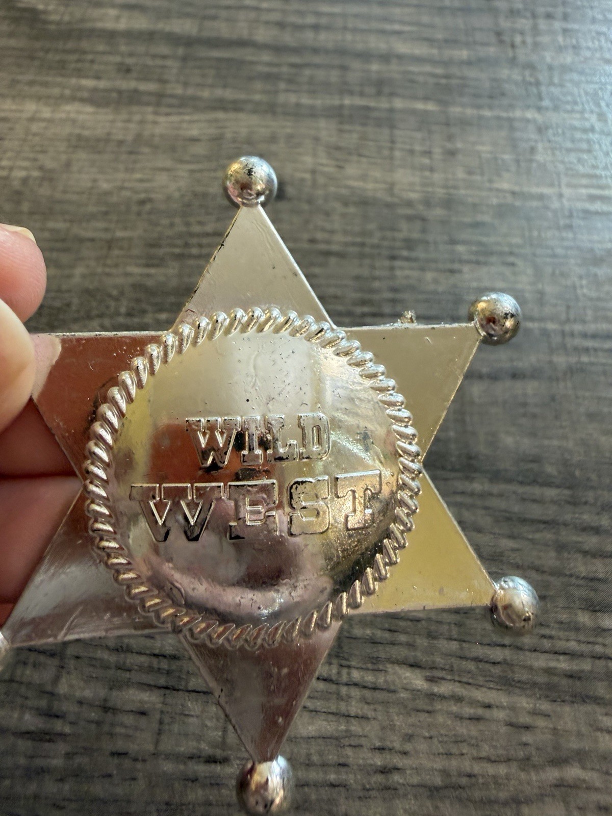 Wild West Plastic Play Badge Toy Western Cowboy Kids Pretend Play