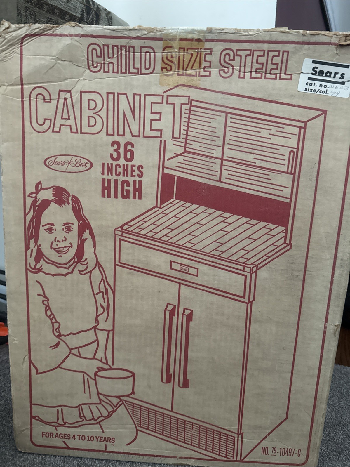 Rare Vintage Wolverine Toy Steel Cabinet 36in Brand New In Box!