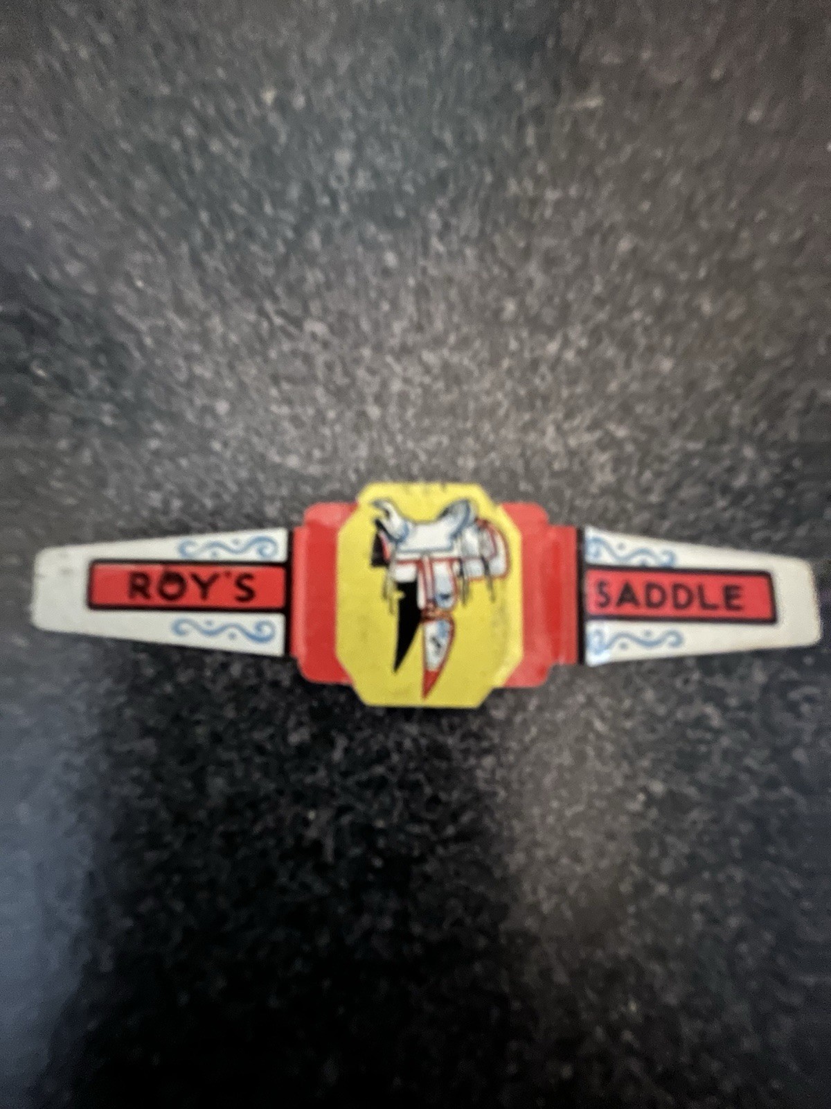 Vintage Post Raisin Bran Roy Rogers Saddle Tin Ring 1952