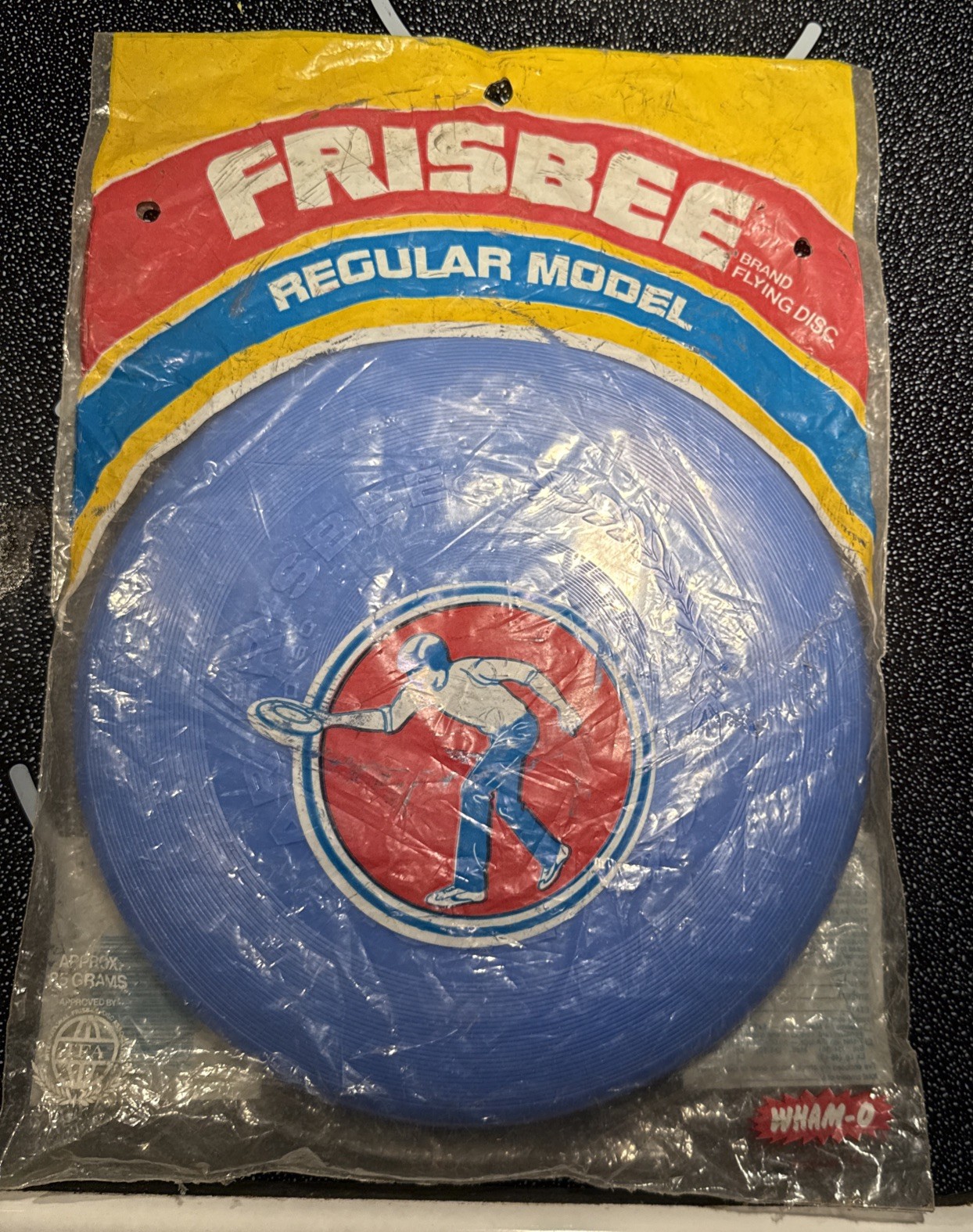 Vintage NOS WHAM-O Frisbee Brand Flying Disc Regular Model 1981 Blue