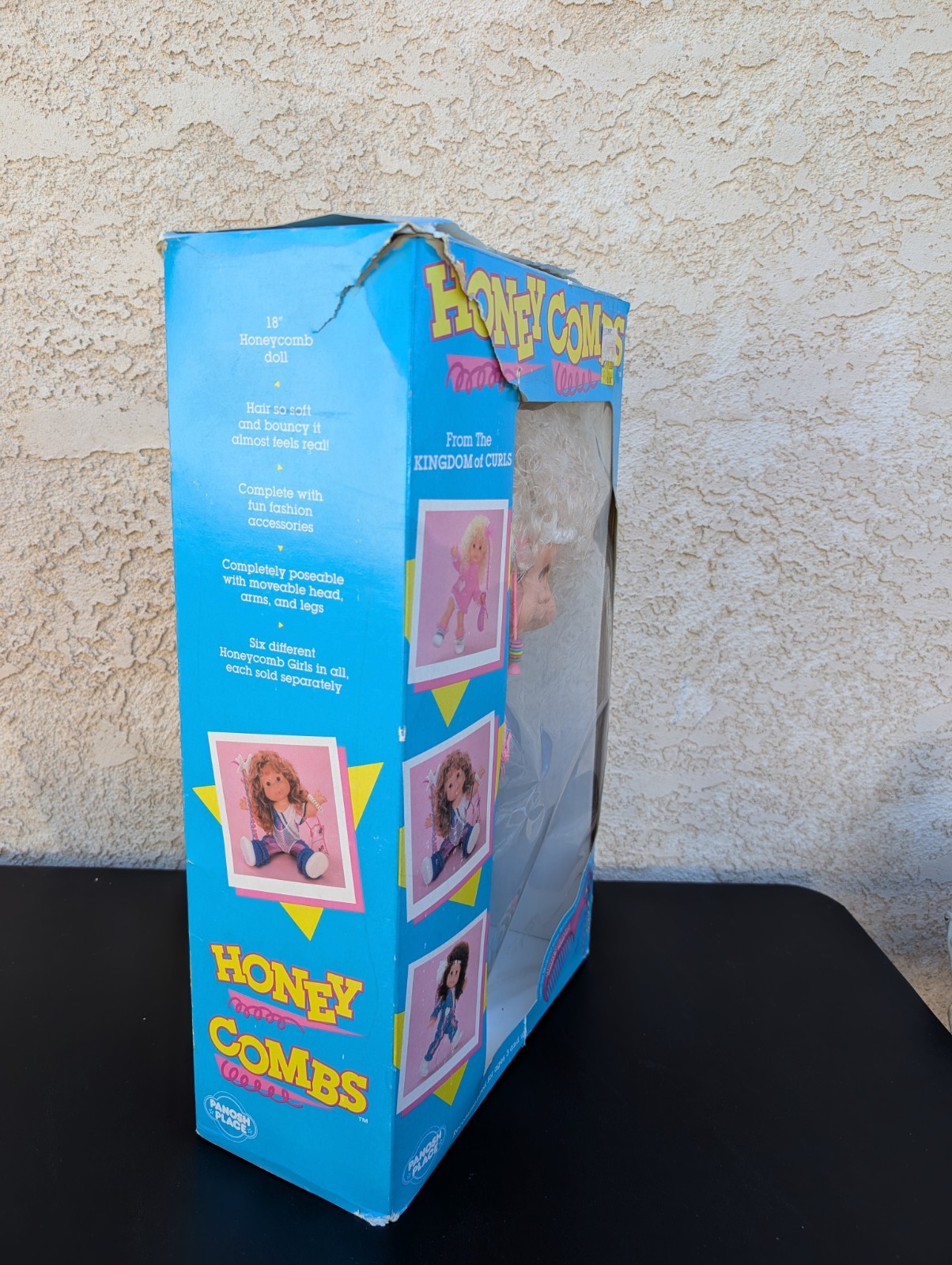 Vtg Panosh Place Honey Combs Doll Curly Hair With Clothes New In Damagd Box 1985
