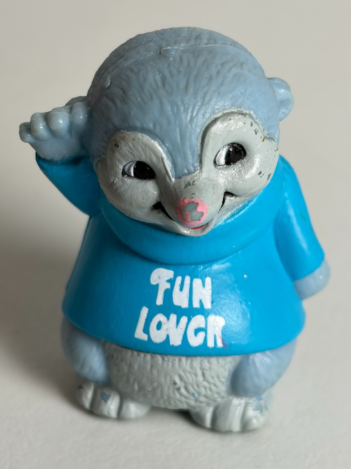 Vintage Digger Shirt Tales Cartoon PVC Mole Animal Toy Figure 1982 LJN 1980s