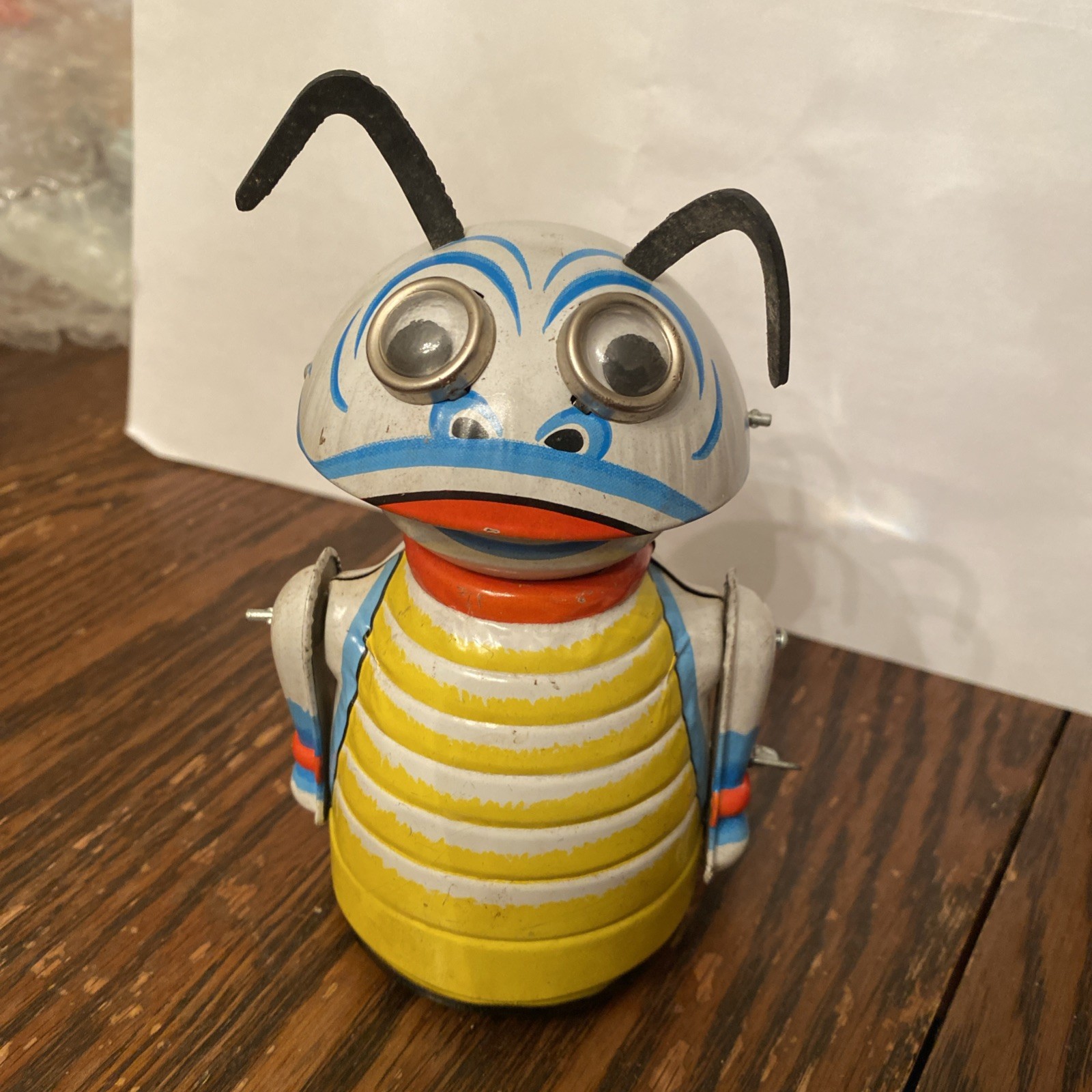 Vintage Circa 1960’s Marx Tin Wind Up Moon Creature Space Toy Great Shape Paint