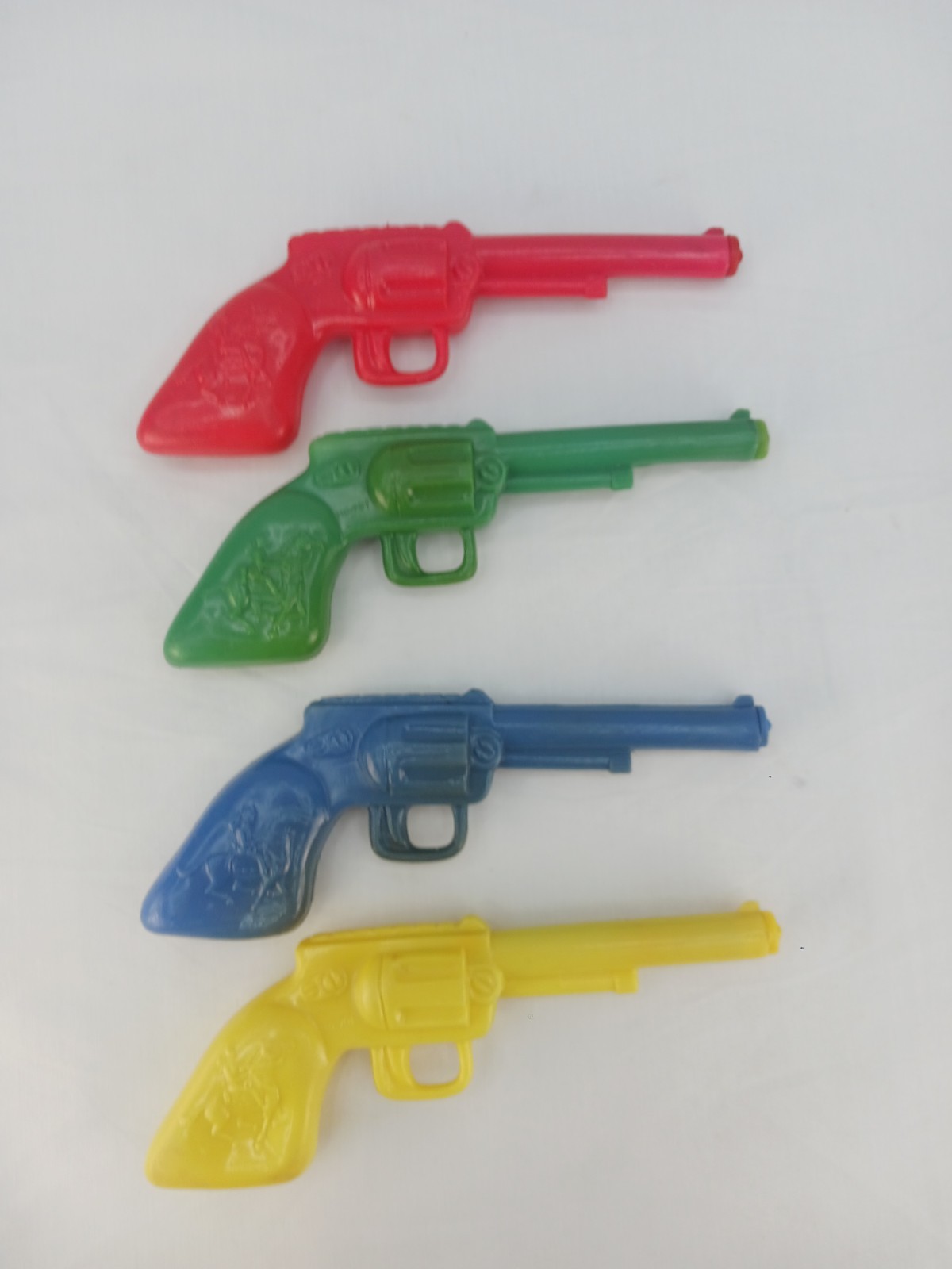 4 X ULTRA RARE 1950’s Plastic Squirt Guns With Refill Tubes Vintage Original