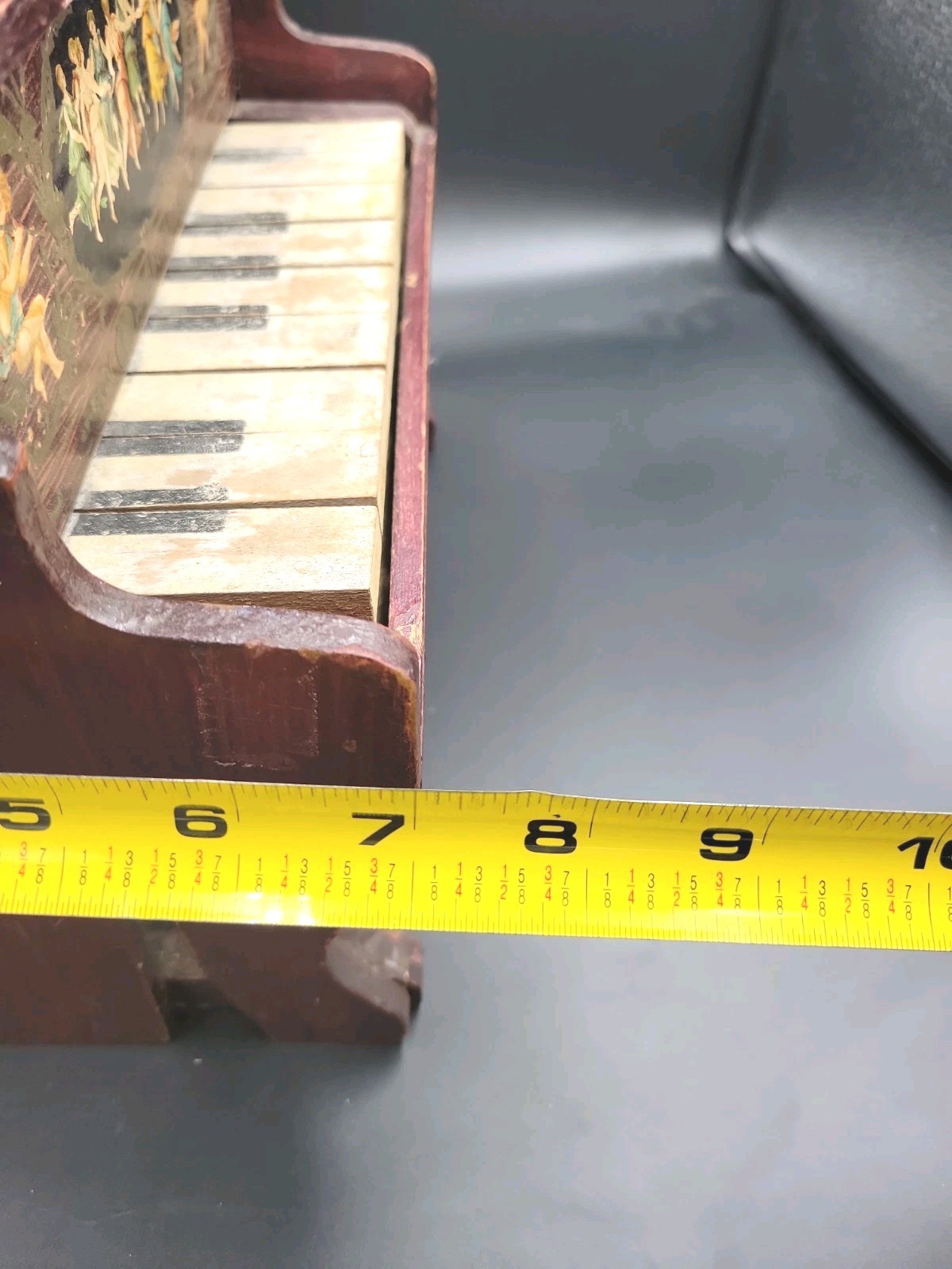 Antique Schoenhut Piano Child’s Doll Toy Piano Cherub (Late 19th Century) 9 Keys