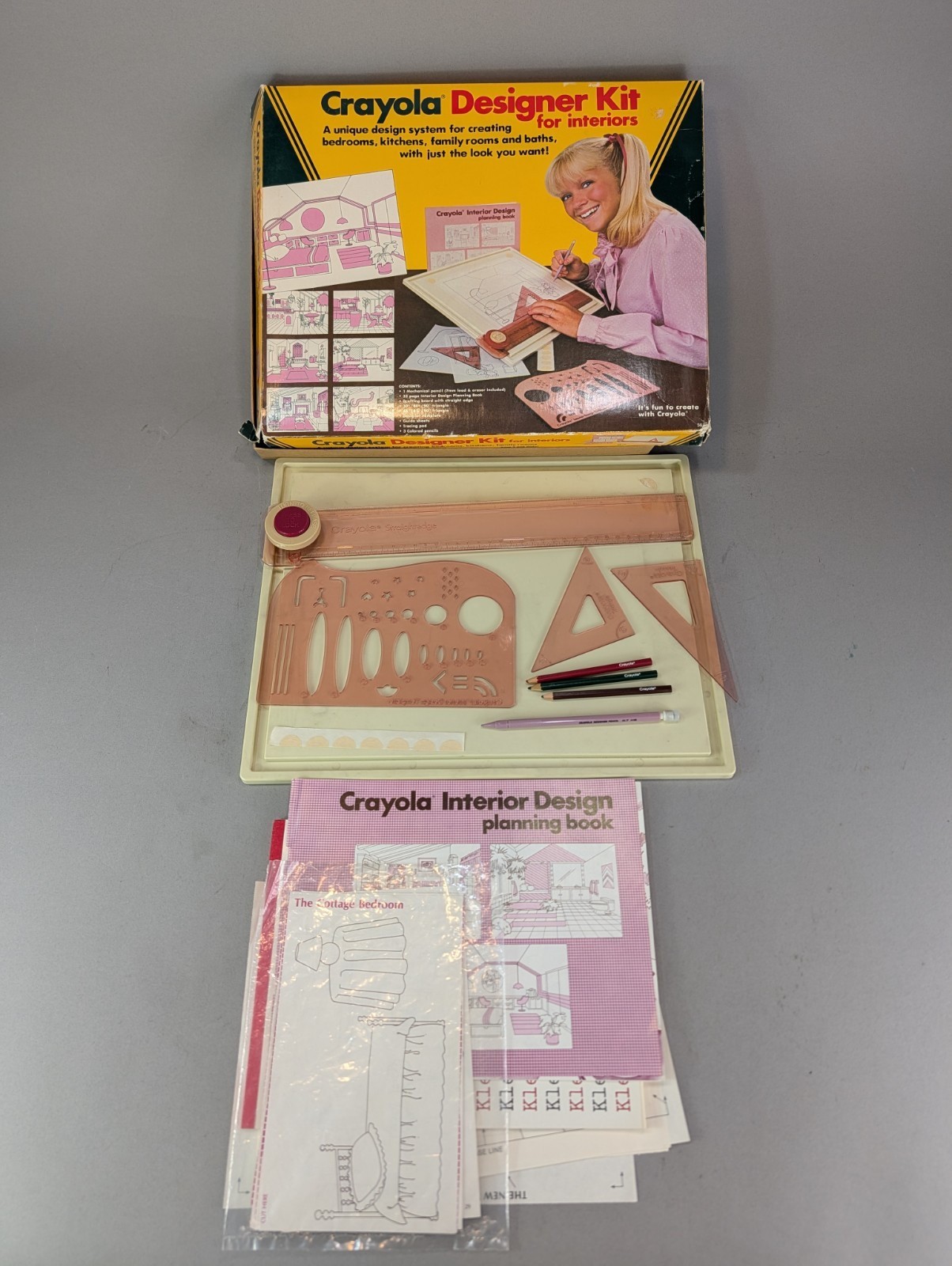 Vintage 1983 Crayola Designer Kit For Interiors