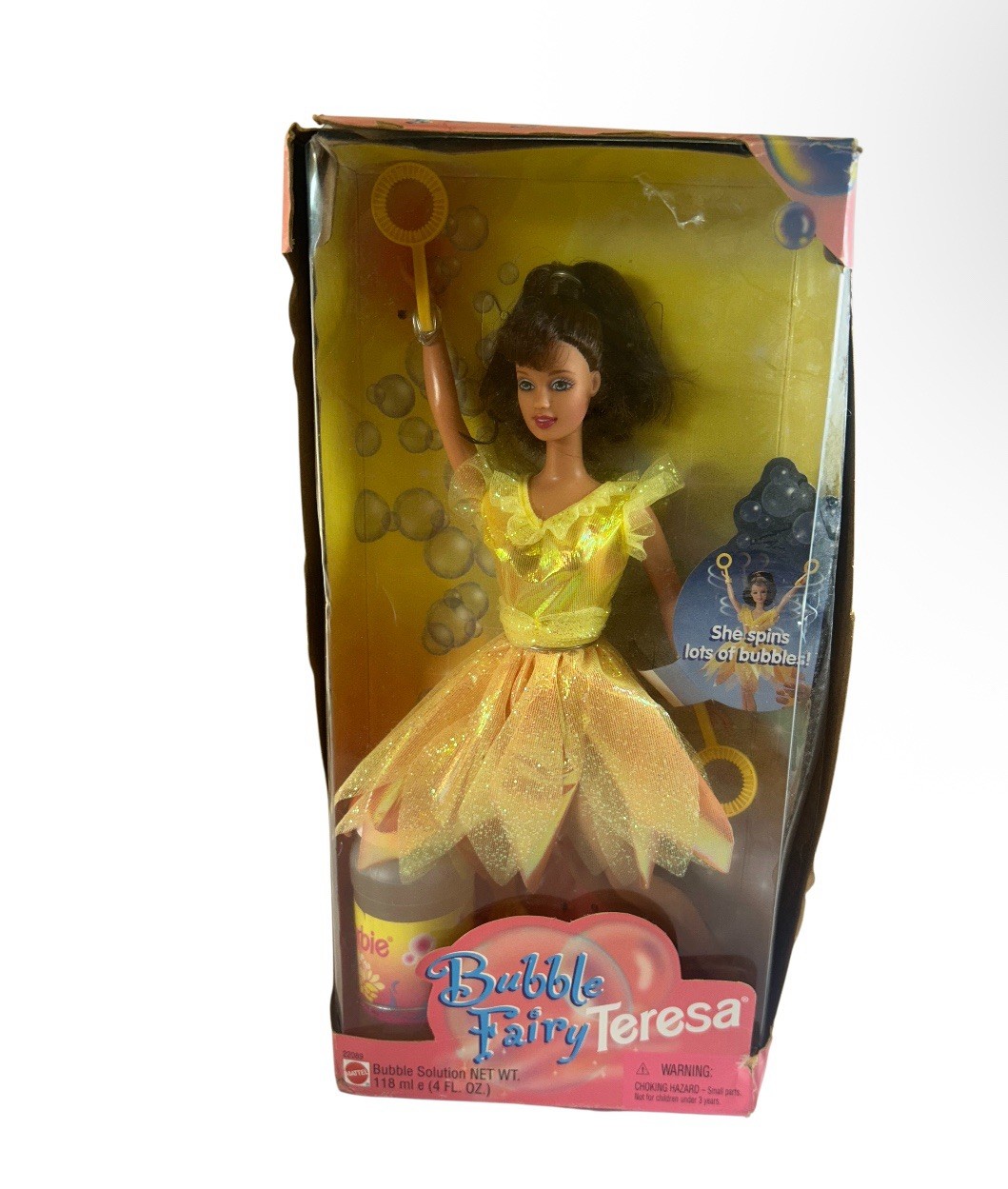 Vintage Barbie-Teresa Bubble Fairy With Bubbles Intact Box Damage