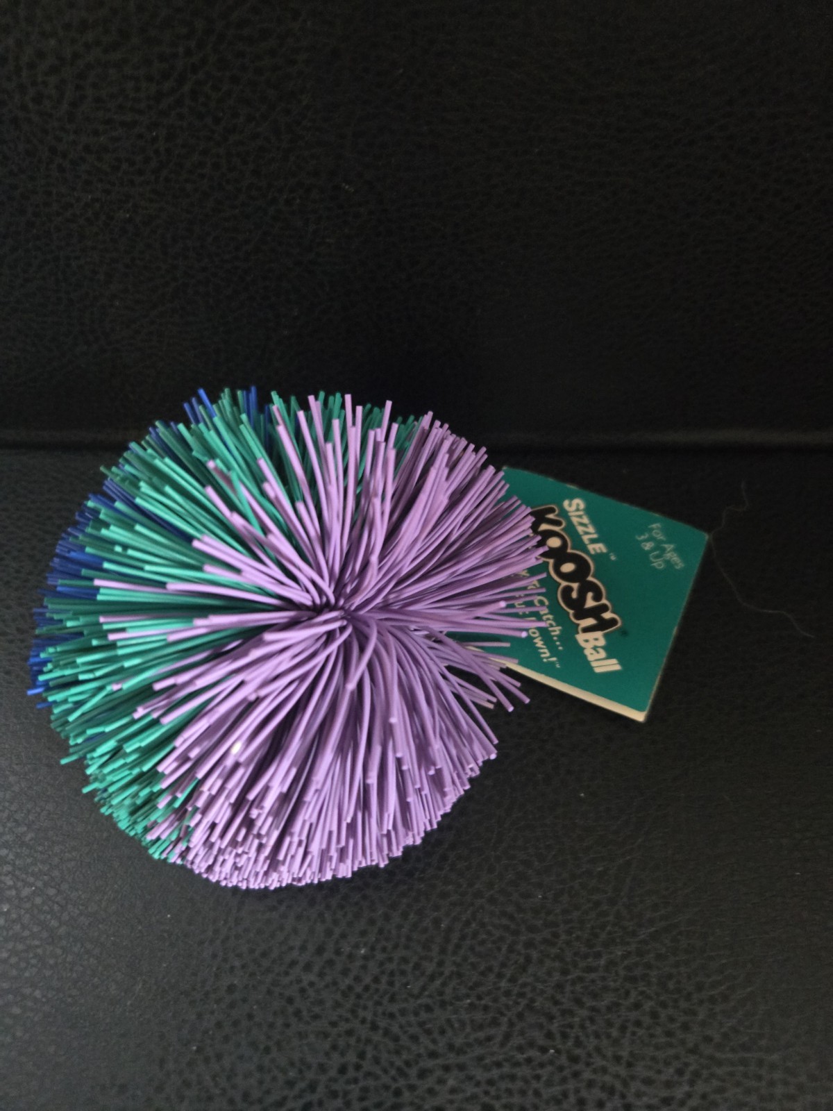 Vintage 1990 Original Koosh Ball OddzOn Purple & Green Sensory Toy – New w Tags