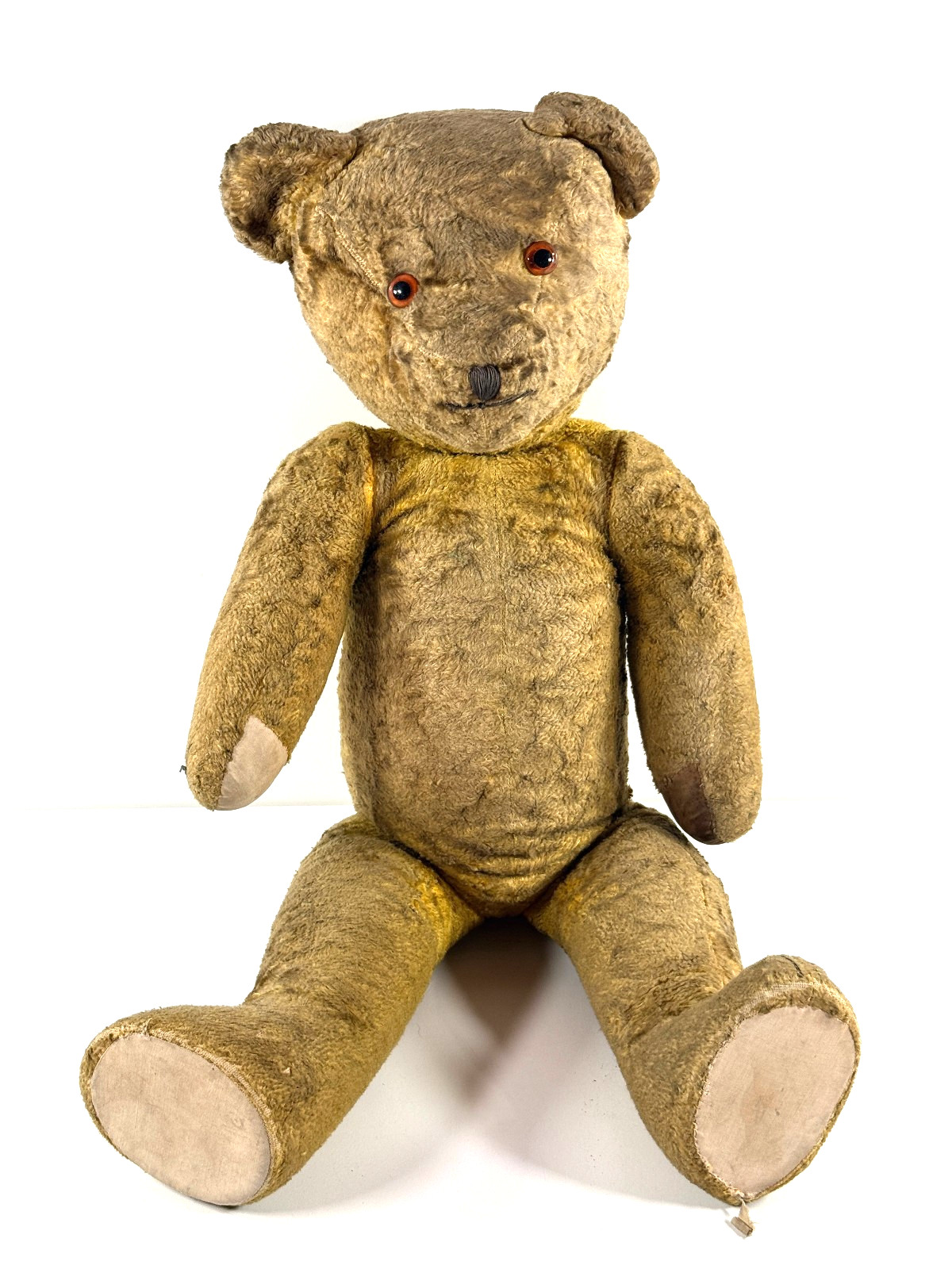 Antique 28″ Teddy Bear mohair jointed toy doll NICE