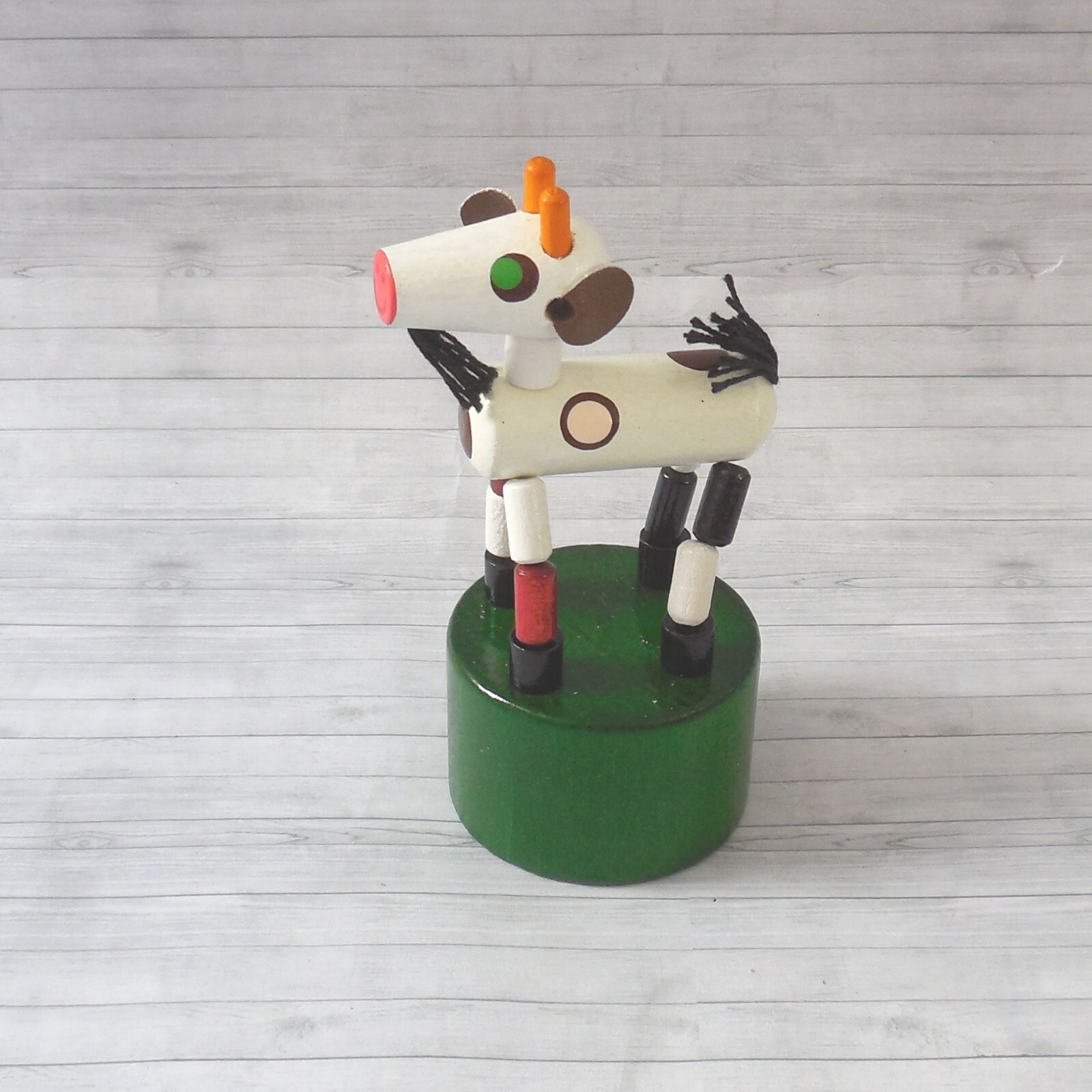 Push Puppet – Billy Goat Farm – Press Up Toy – Czech Republic – Wakouwa DETOA