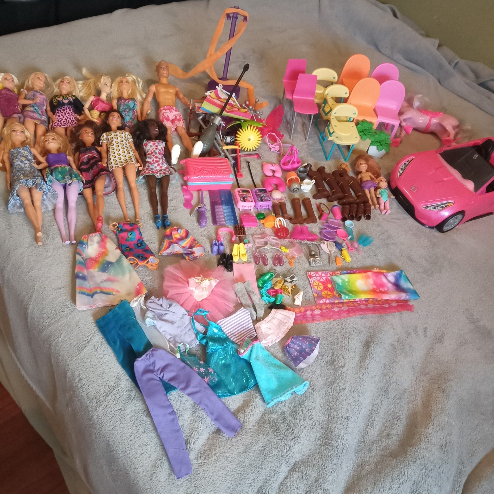Mattel Barbie/Ken Vintage With Accessories Huge Lot