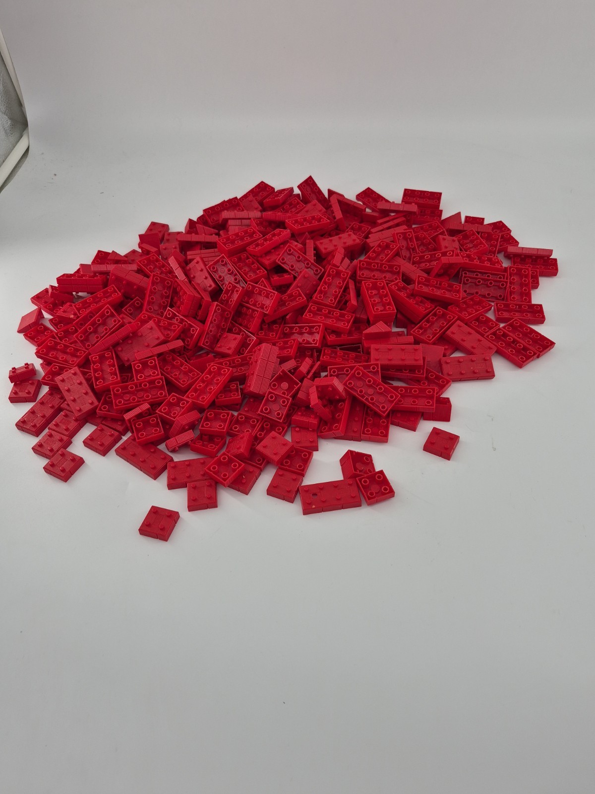 Large Lot – Vintage American Bricks Red and White Building Blocks With Booklet