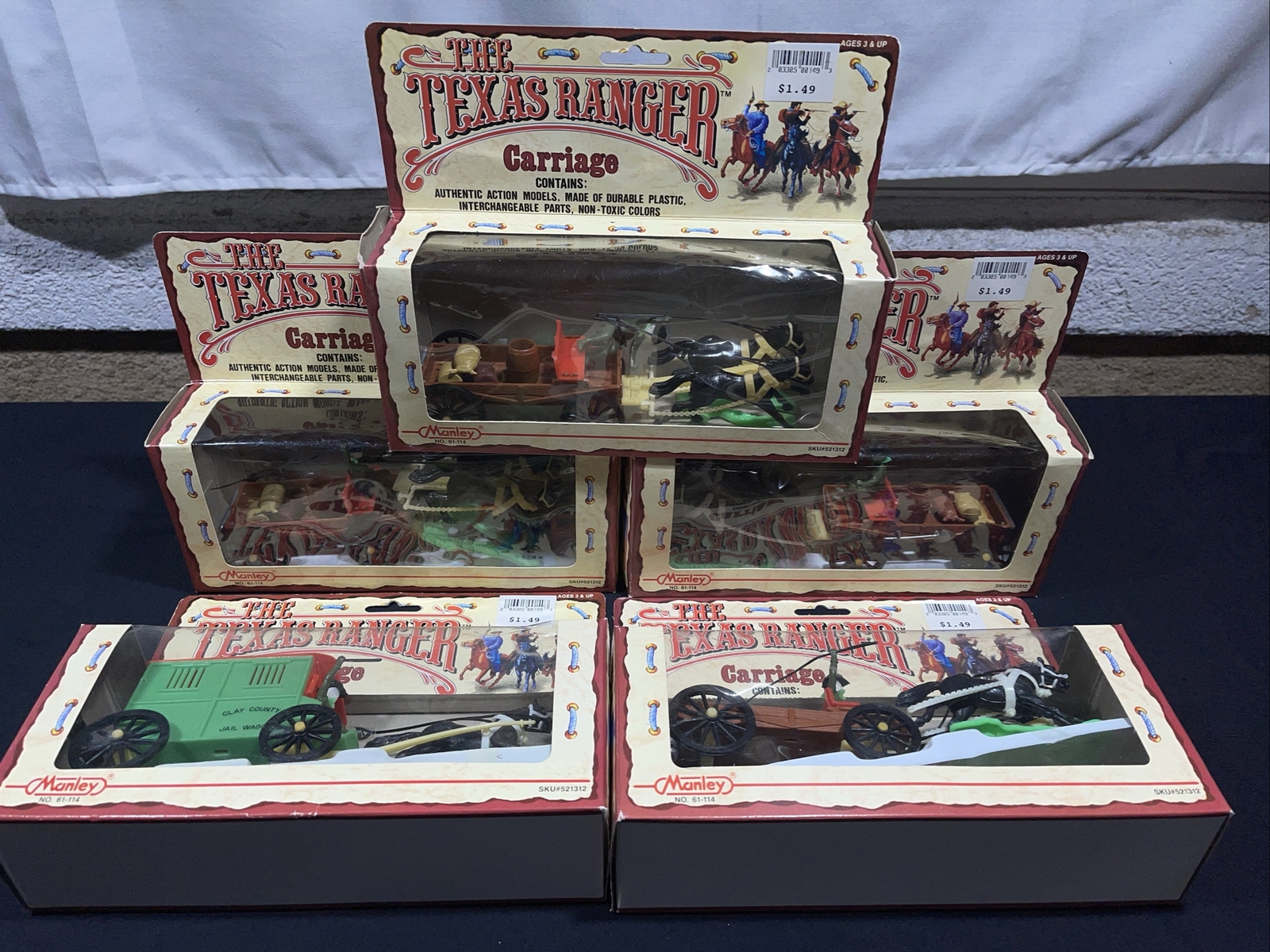 THE TEXAS CARRIAGE RANGER BY MANLEY TOYS LOT OF 5