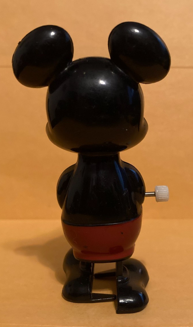 Vintage Tomy Disney Wind Up Toy Mickey Mouse – Works