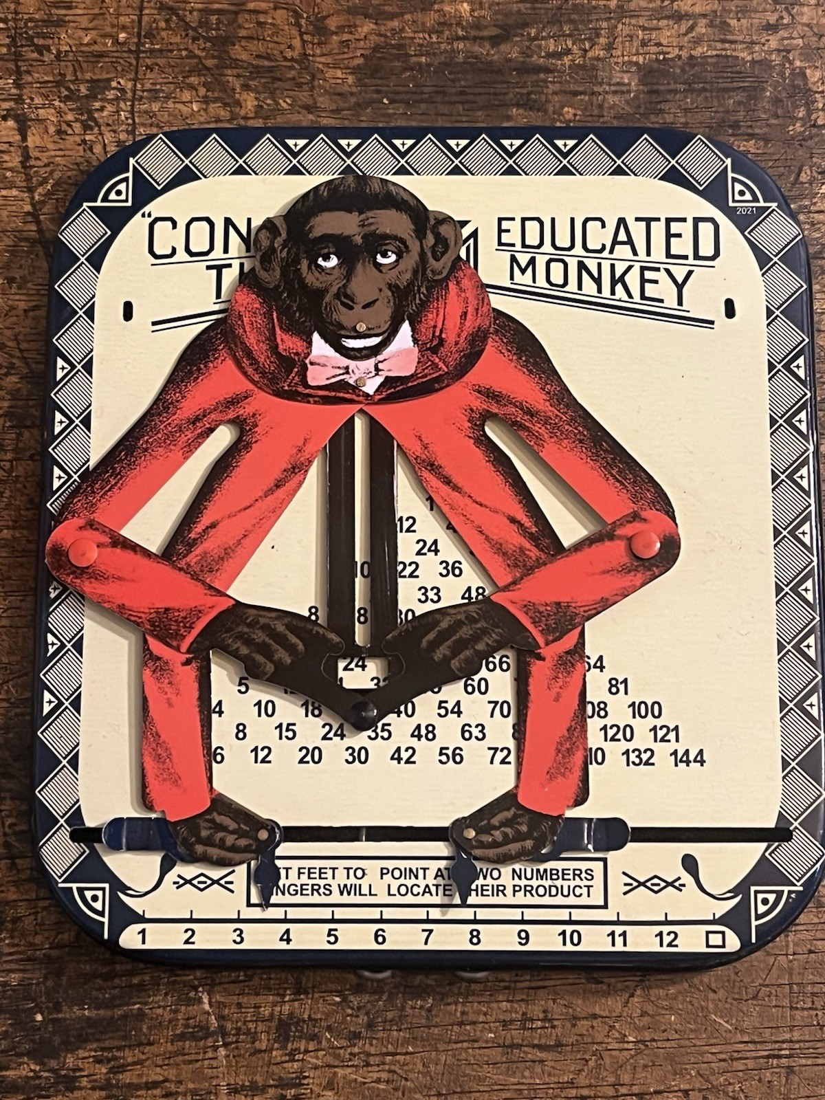 Consul the Educated Monkey Tin Multiplication Calculator. Reproduction? Read