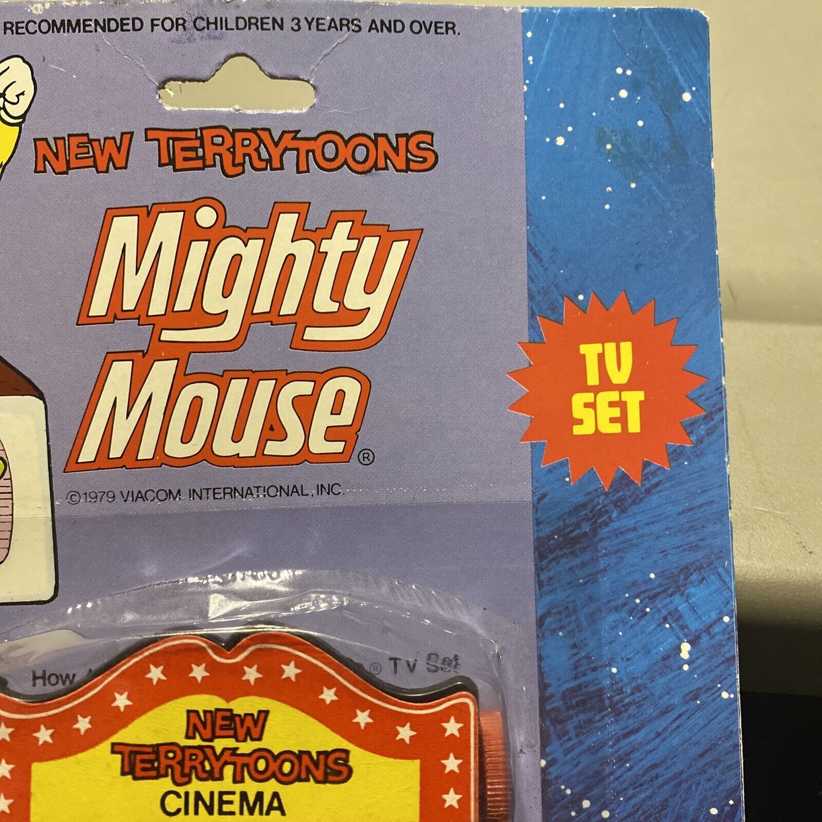 1979 Viacom Mighty Mouse Tv Set New Terry Toons Cinema