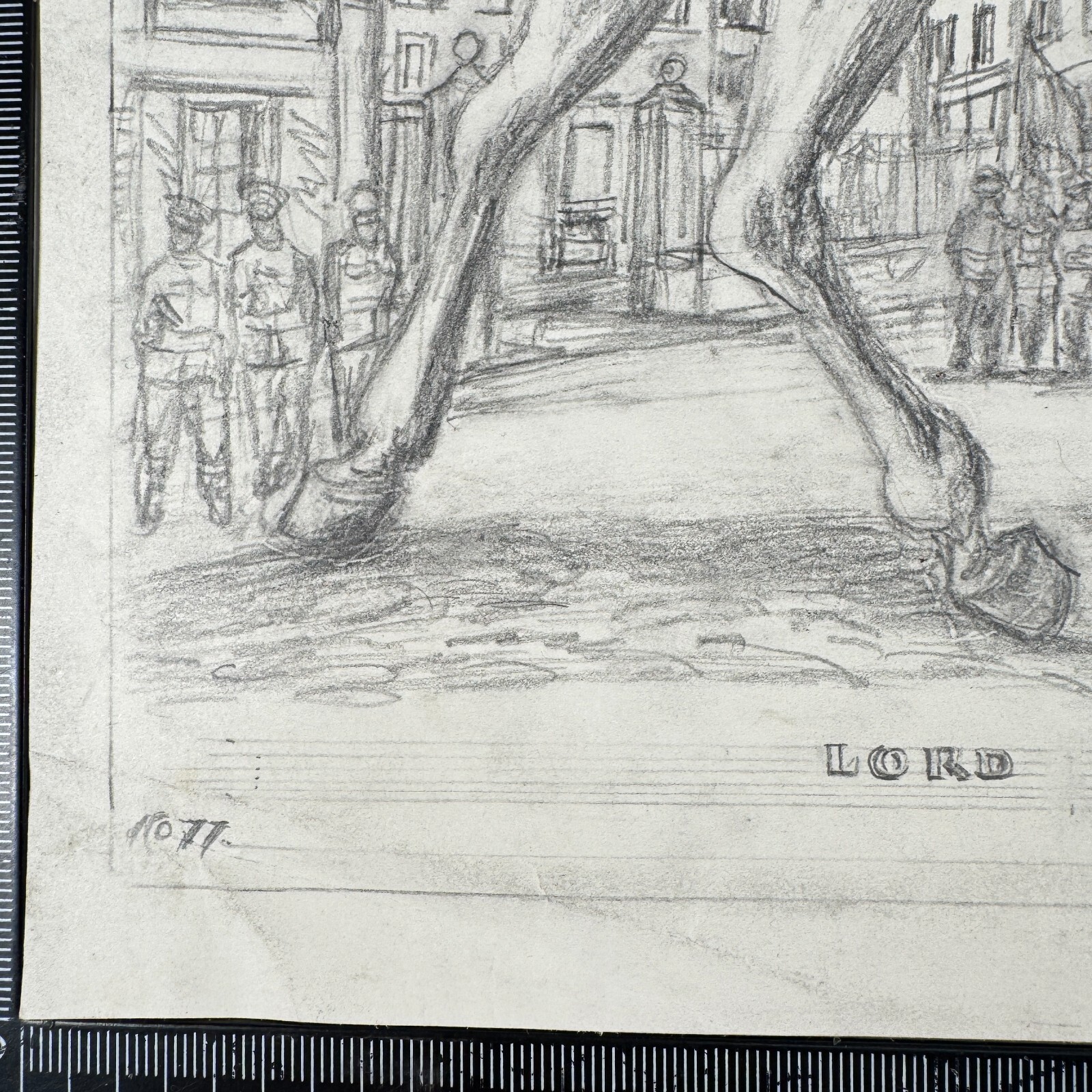 Orig Pencil Sketch Toy Theatre Picture Joe Hope Lord Kitchener 1979